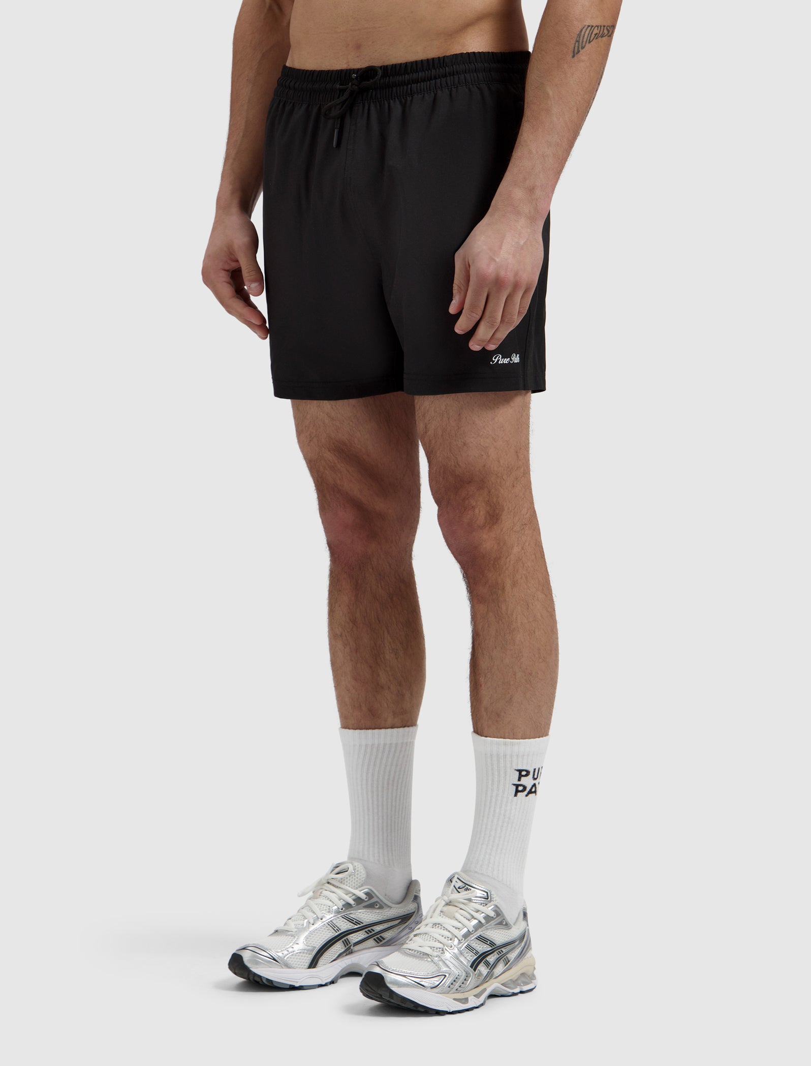 Hybrid Logo Swim Shorts | Black