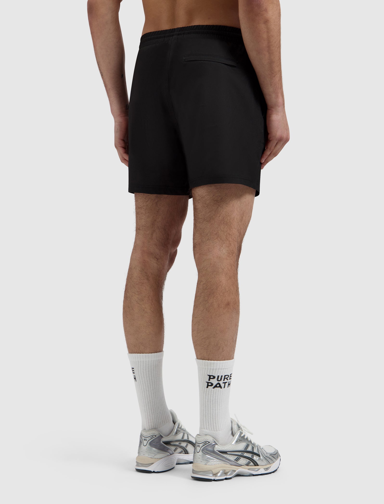 Hybrid Logo Swim Shorts | Black