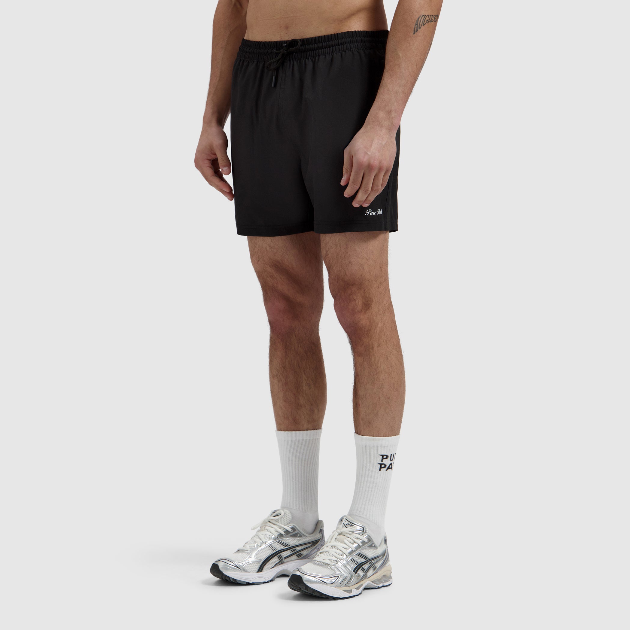 Hybrid Logo Swim Shorts | Black
