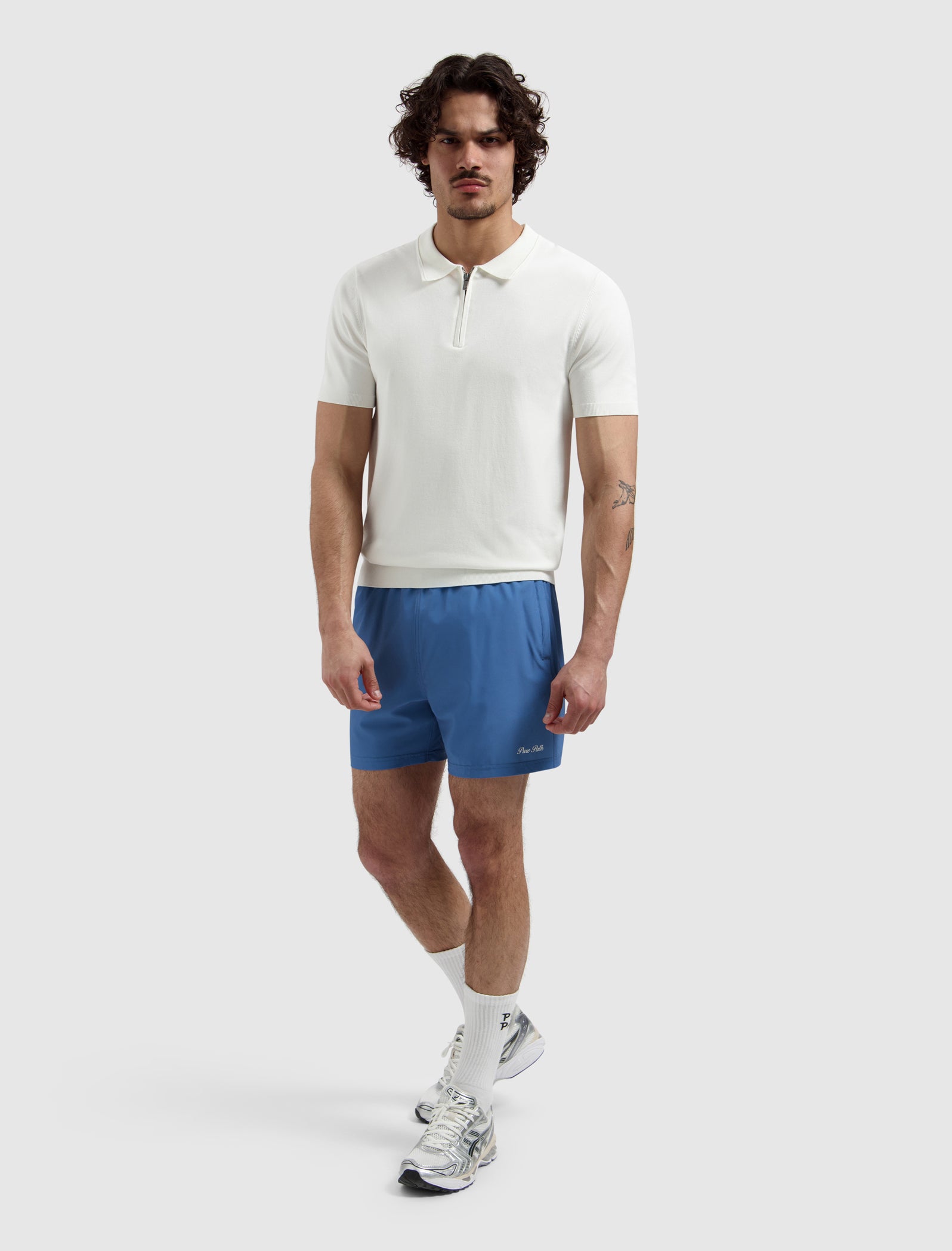 Hybrid Logo Swim Shorts | Faded Cobalt