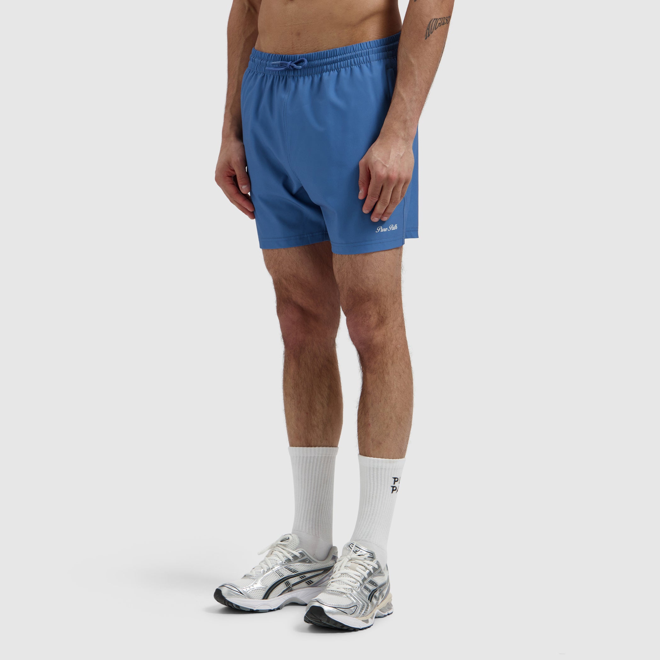 Hybrid Logo Swim Shorts | Faded Cobalt