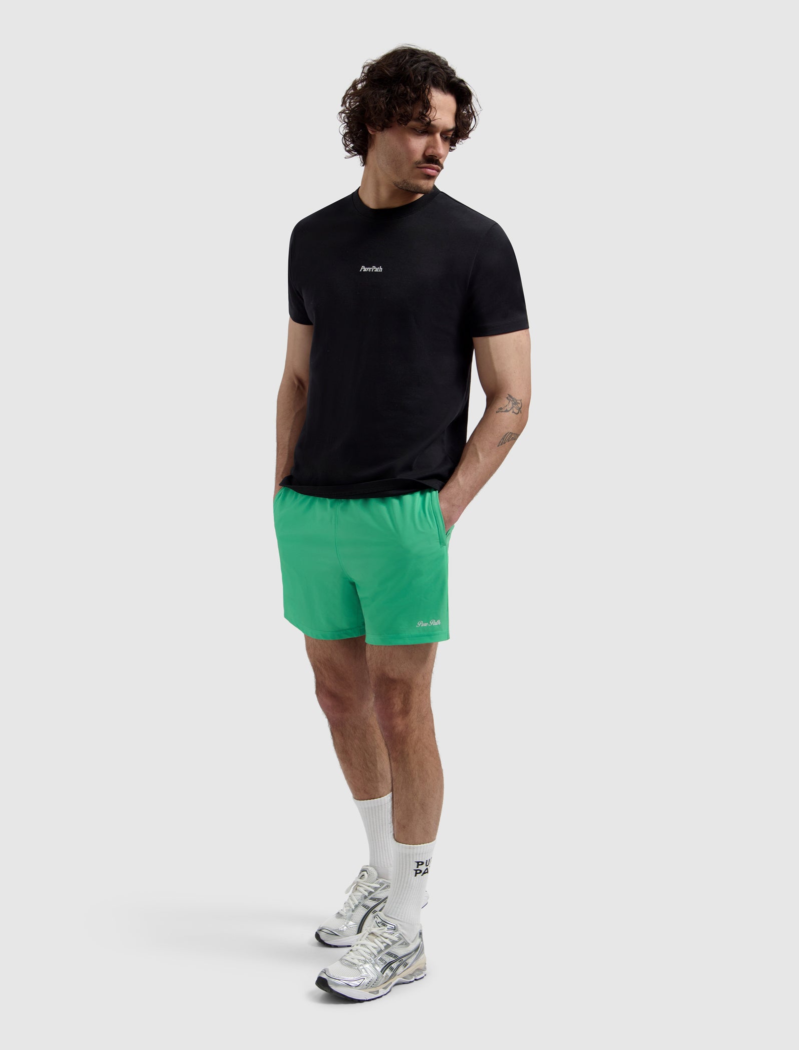 Hybrid Logo Swim Shorts | Emerald