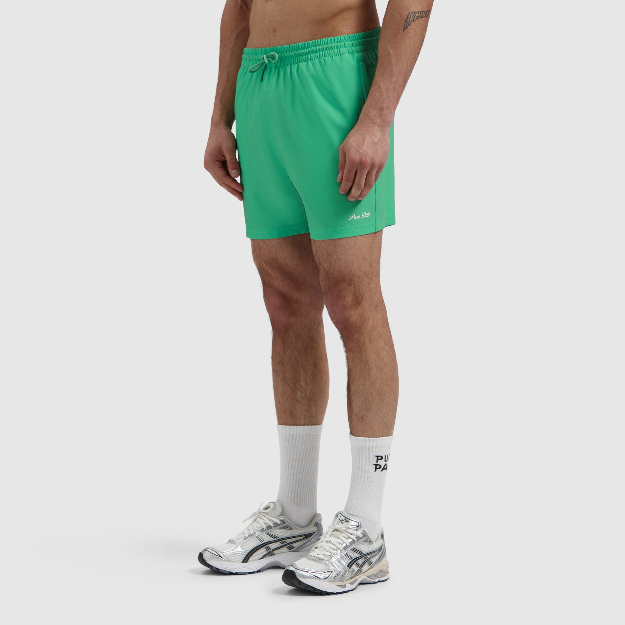 Hybrid Logo Swim Shorts | Emerald