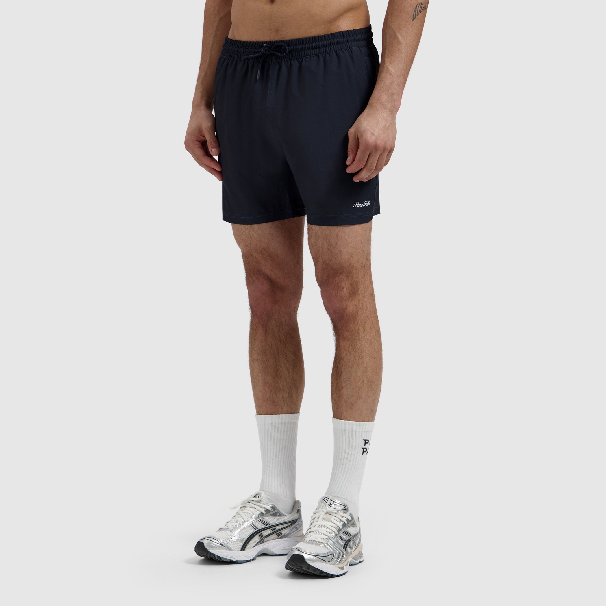 Hybrid Logo Swim Shorts | Dark Navy