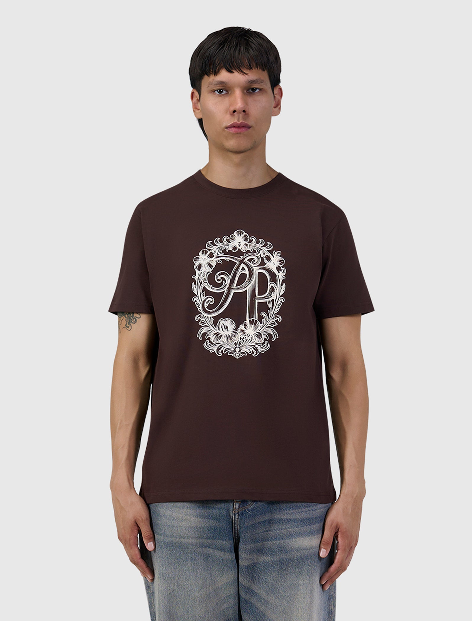 Vintage Floral T-shirt | Dark Brown
