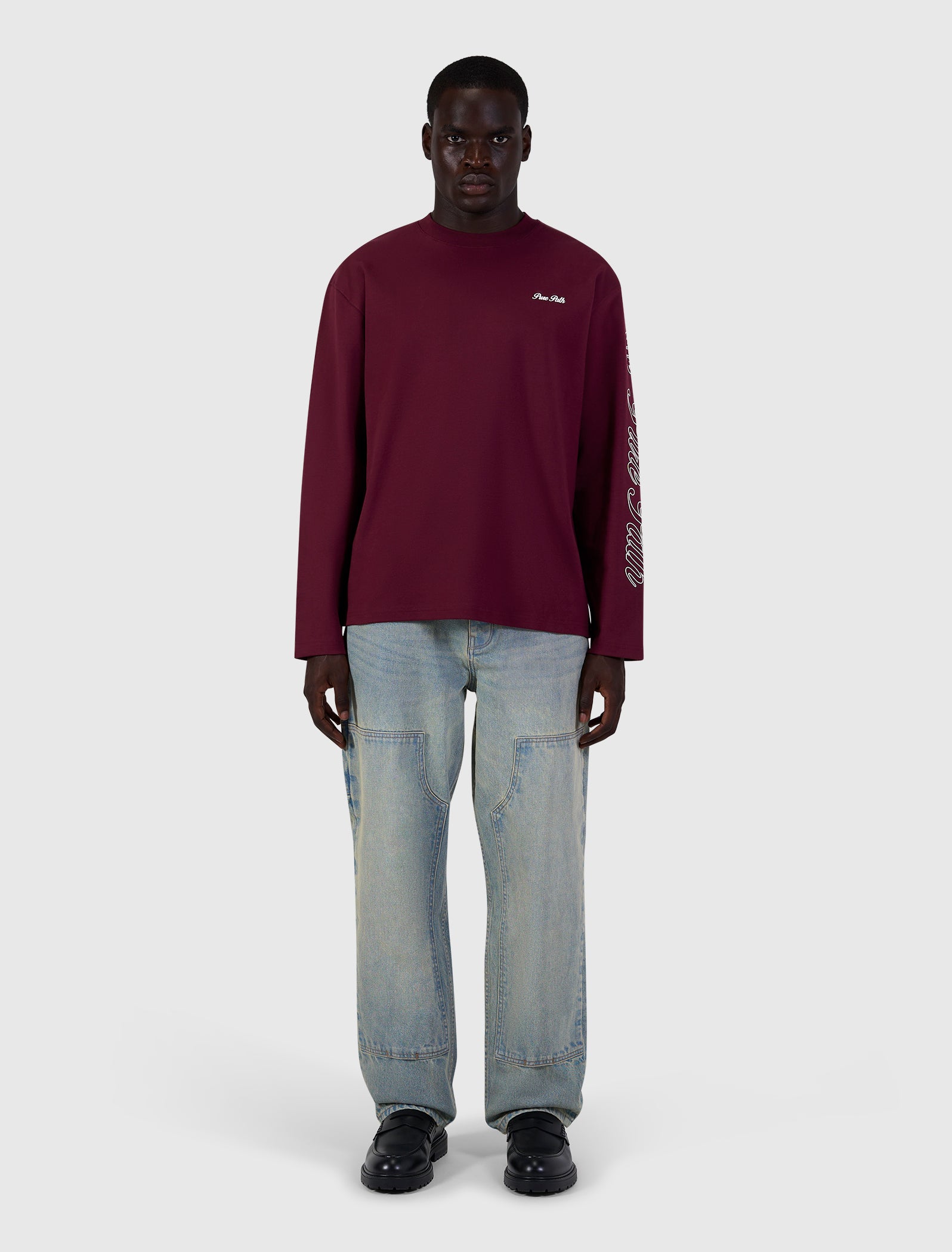Essence Of Life Longsleeve T-shirt | Wine Red