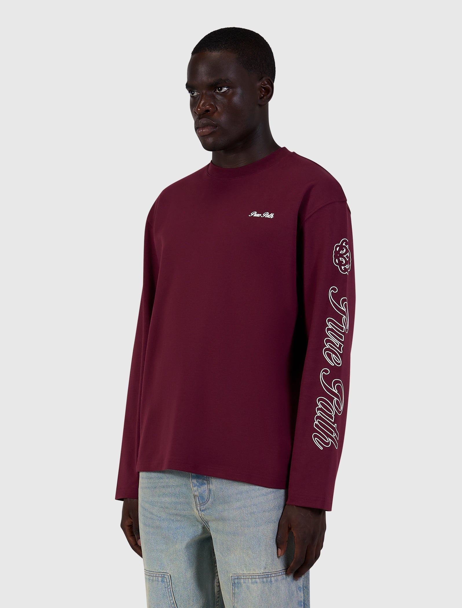 Essence Of Life Longsleeve T-shirt | Wine Red