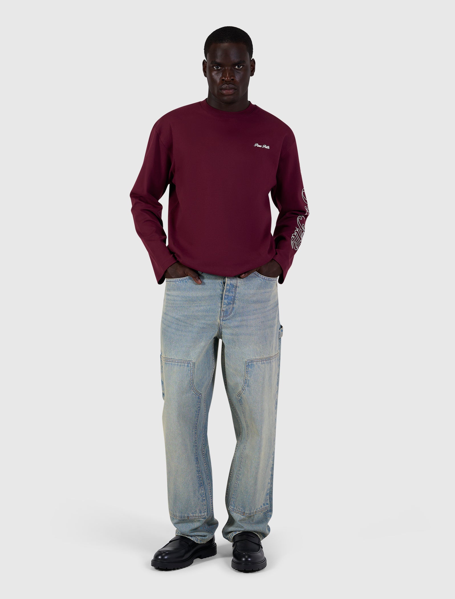 Essence Of Life Longsleeve T-shirt | Wine Red