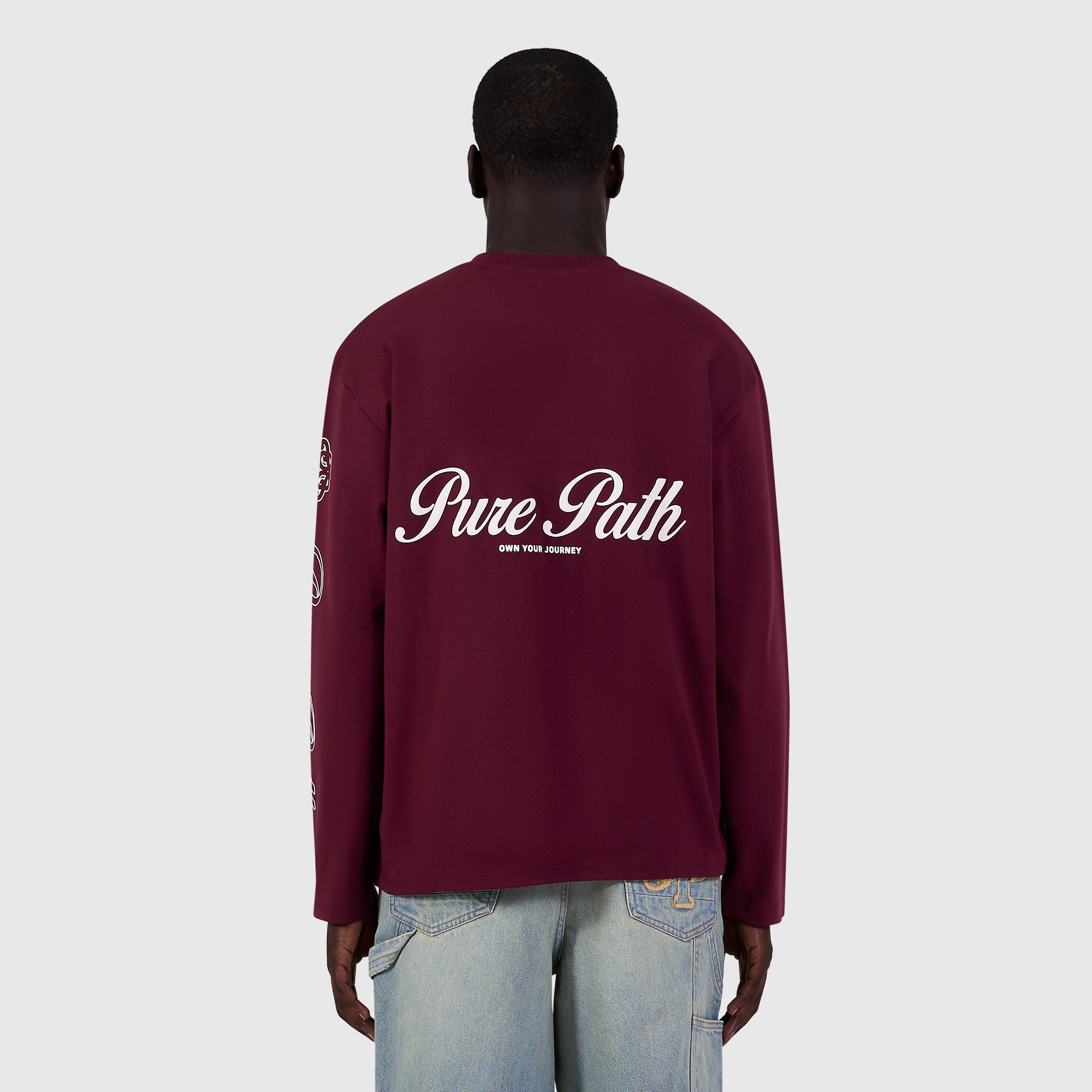 Essence Of Life Longsleeve T-shirt | Wine Red