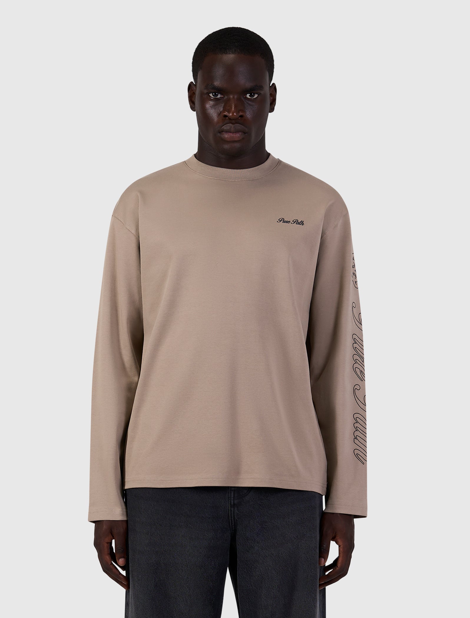 Essence Of Life Longsleeve T-shirt | Taupe