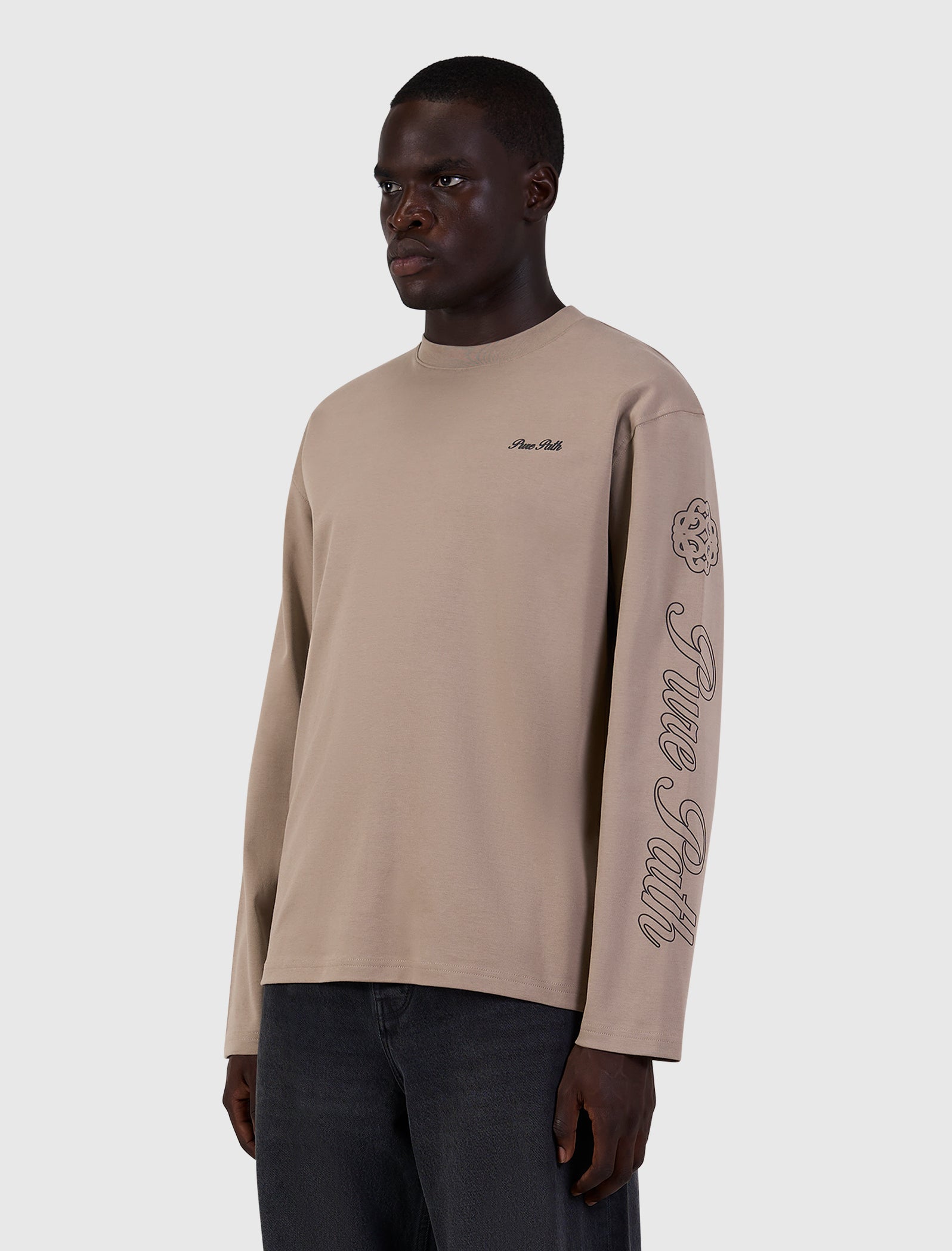 Essence Of Life Longsleeve T-shirt | Taupe