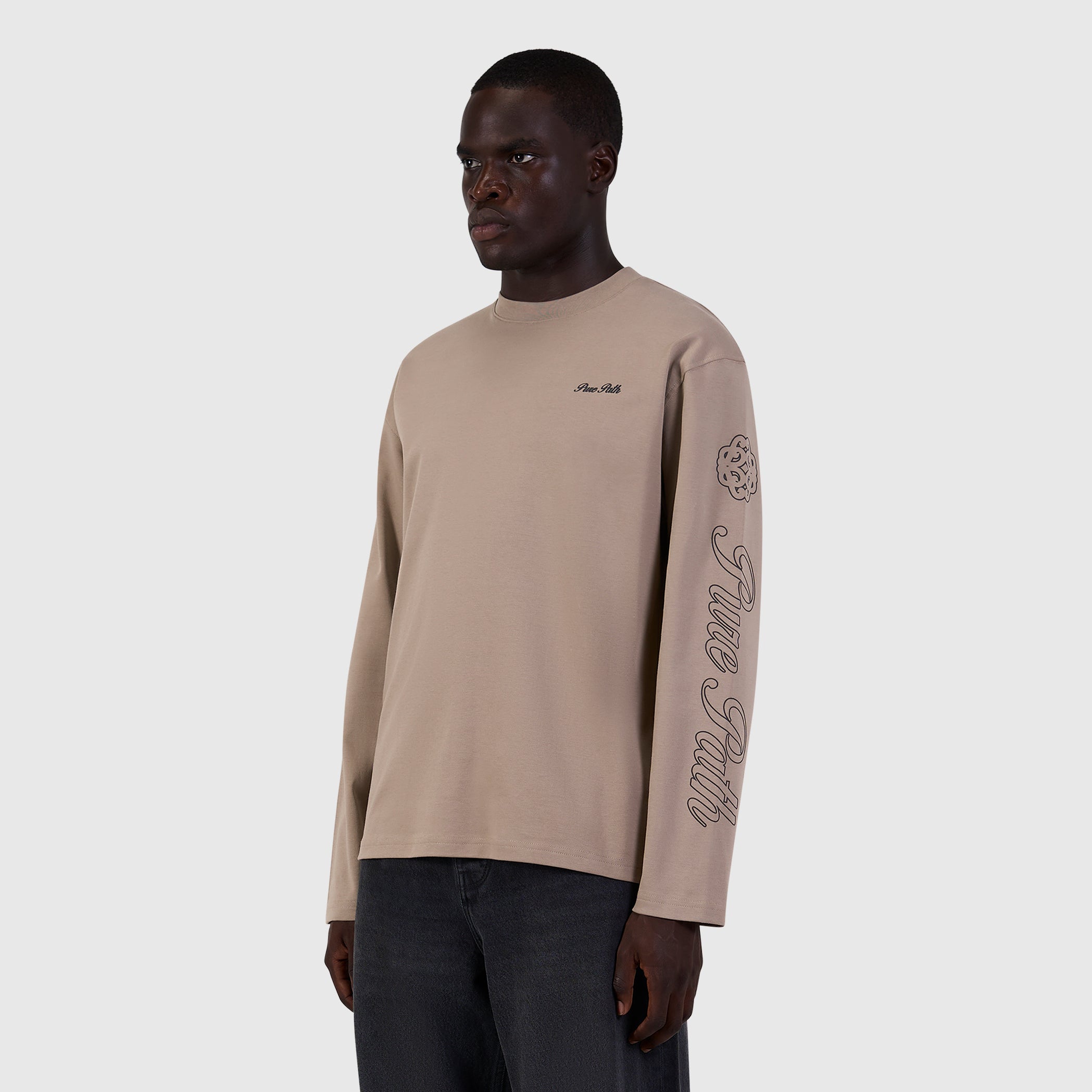 Essence Of Life Longsleeve T-shirt | Taupe