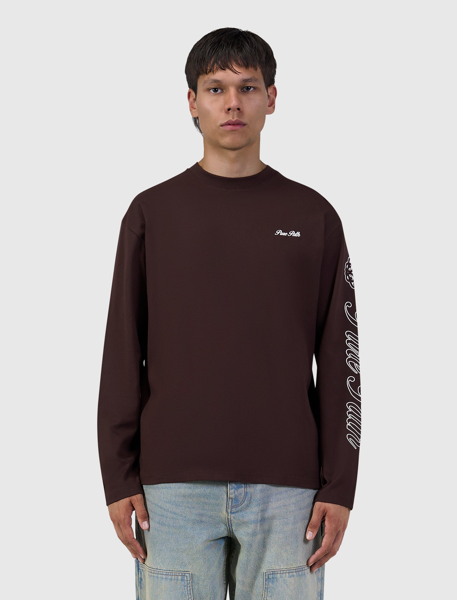 Essence Of Life Longsleeve T-shirt | Dark Brown