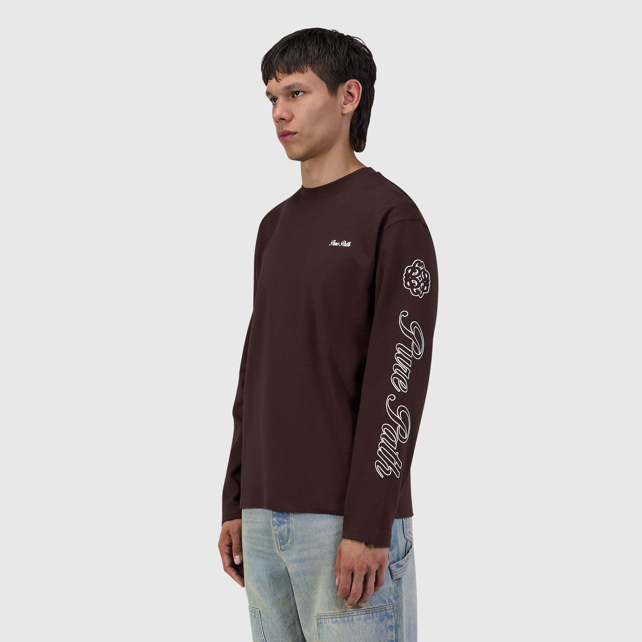 Essence Of Life Longsleeve T-shirt | Dark Brown