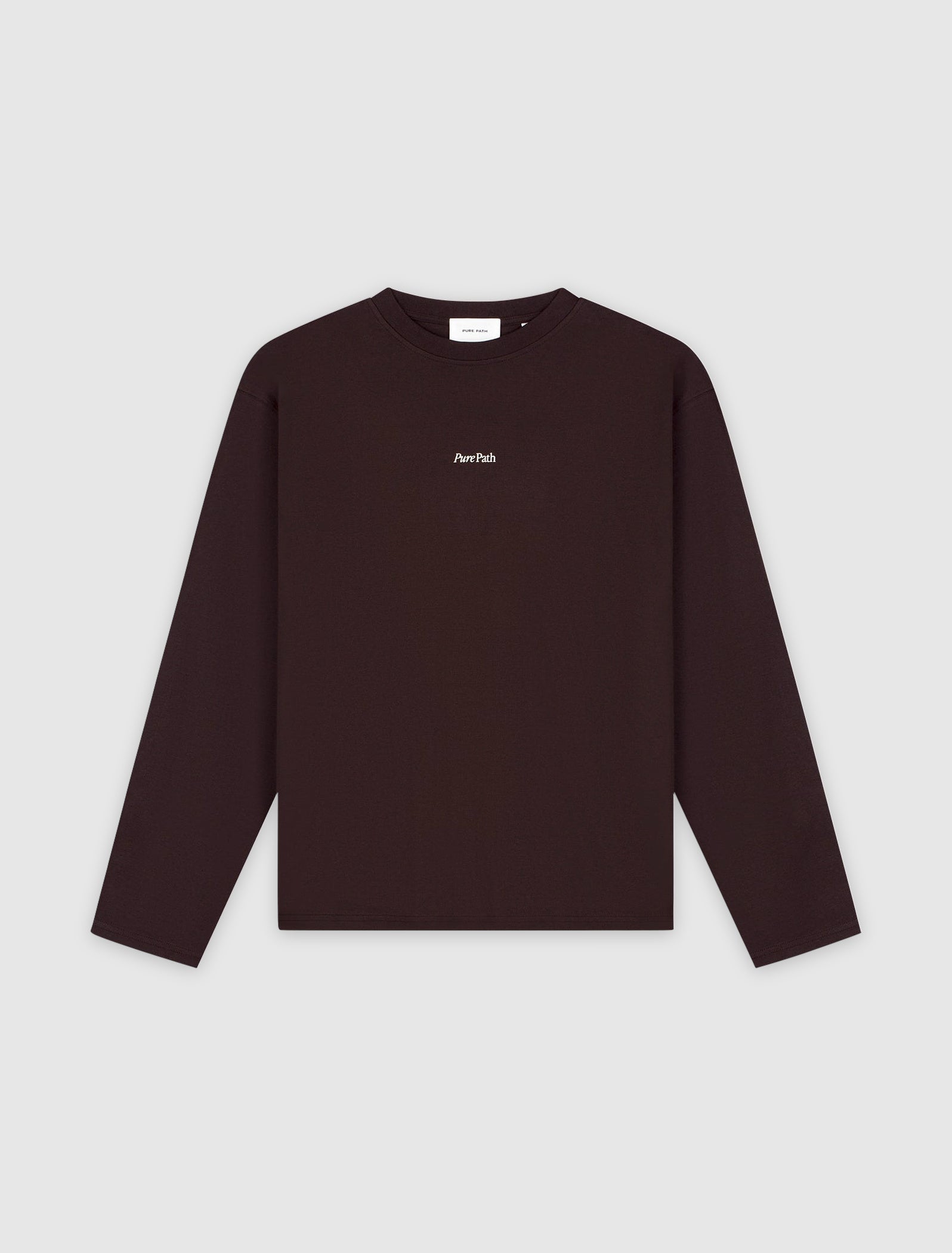 Trio of Flowers Longsleeve T-shirt | Dark Brown