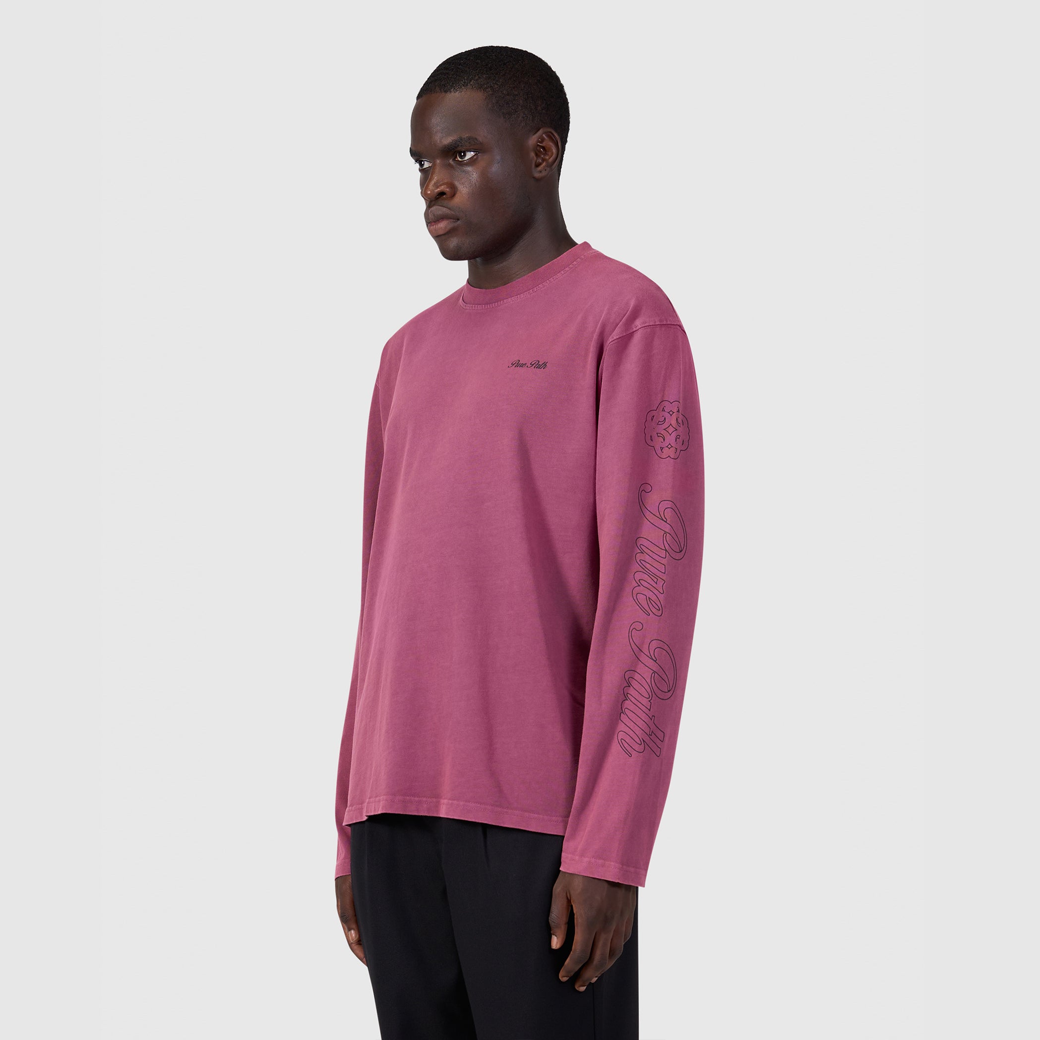 Washed Essence of Life Longsleeve T-shirt | Velvet