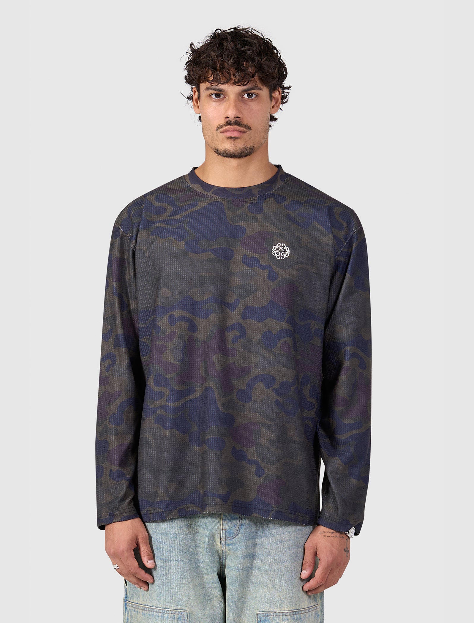 Camouflage Waffle Longsleeve T-shirt | Camouflage