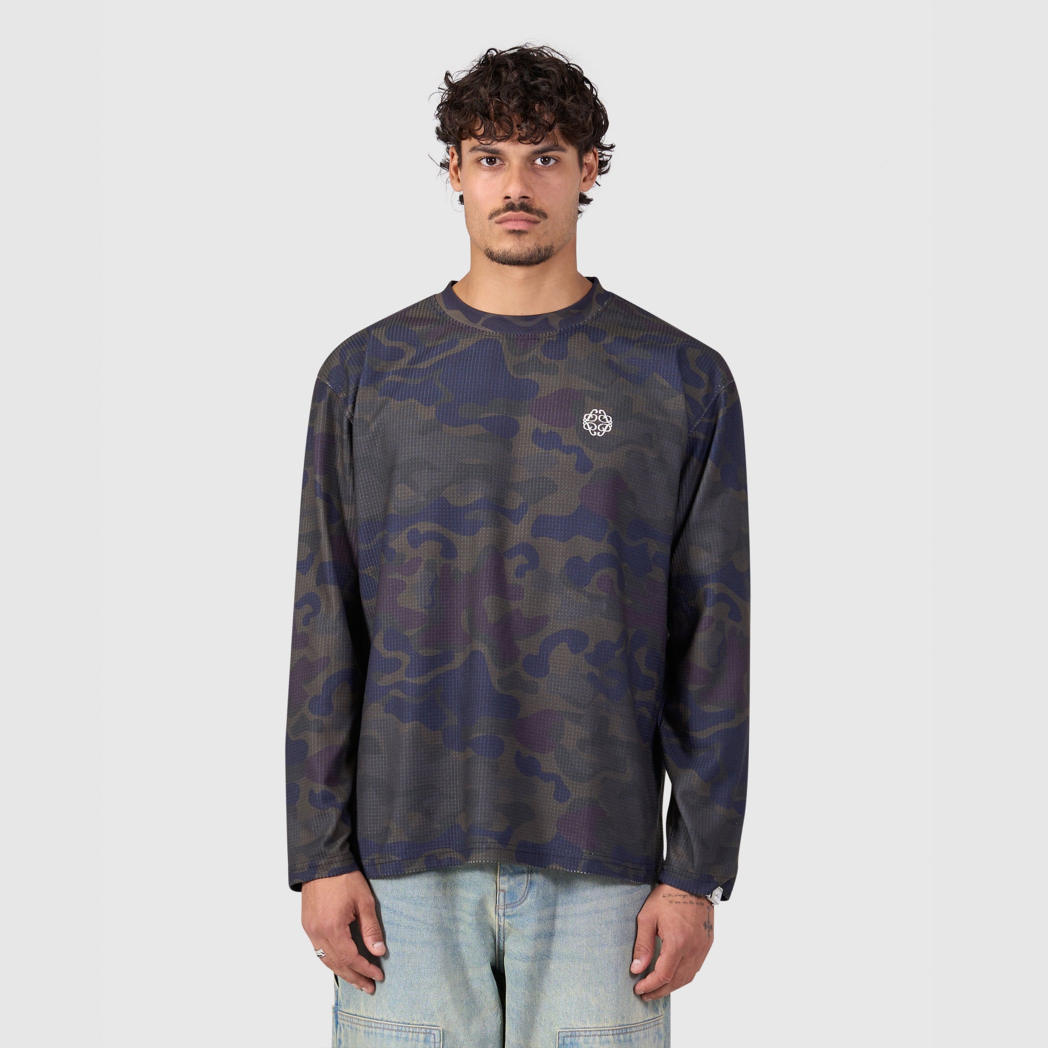 Camouflage Waffle Longsleeve T-shirt | Camouflage