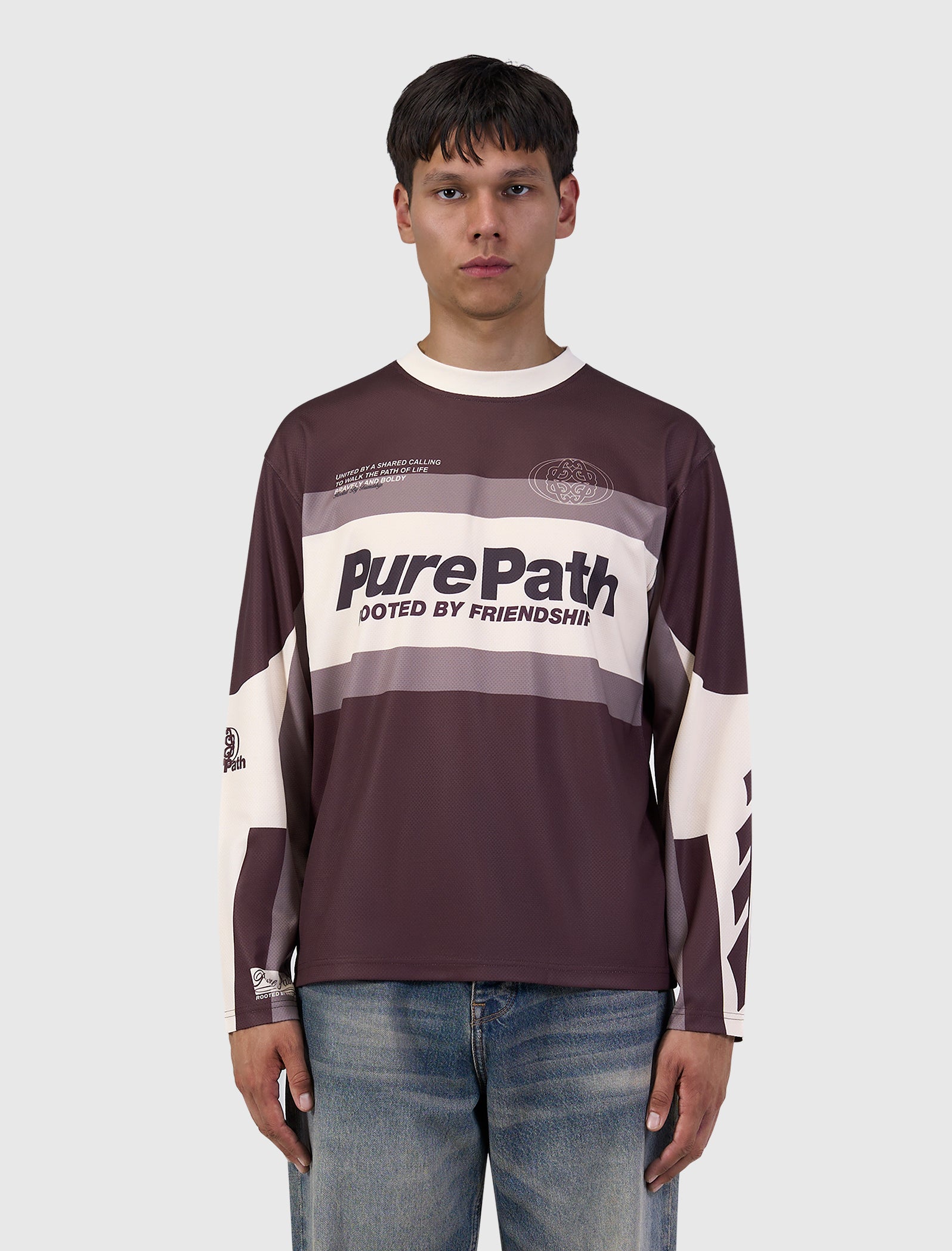 Cross Longsleeve Jersey | Dark Brown