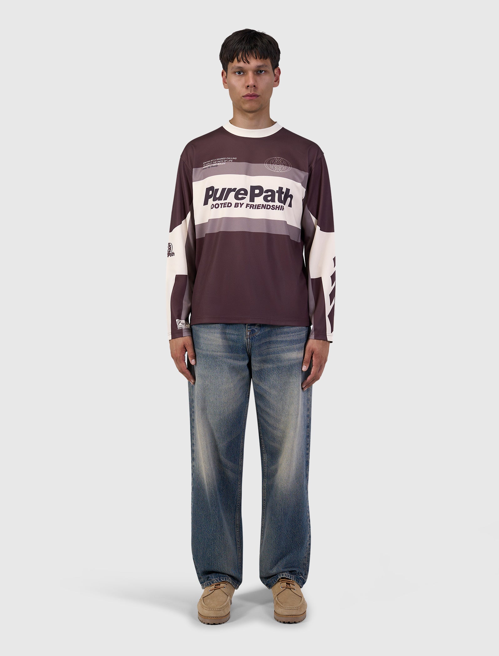 Cross Longsleeve Jersey | Dark Brown