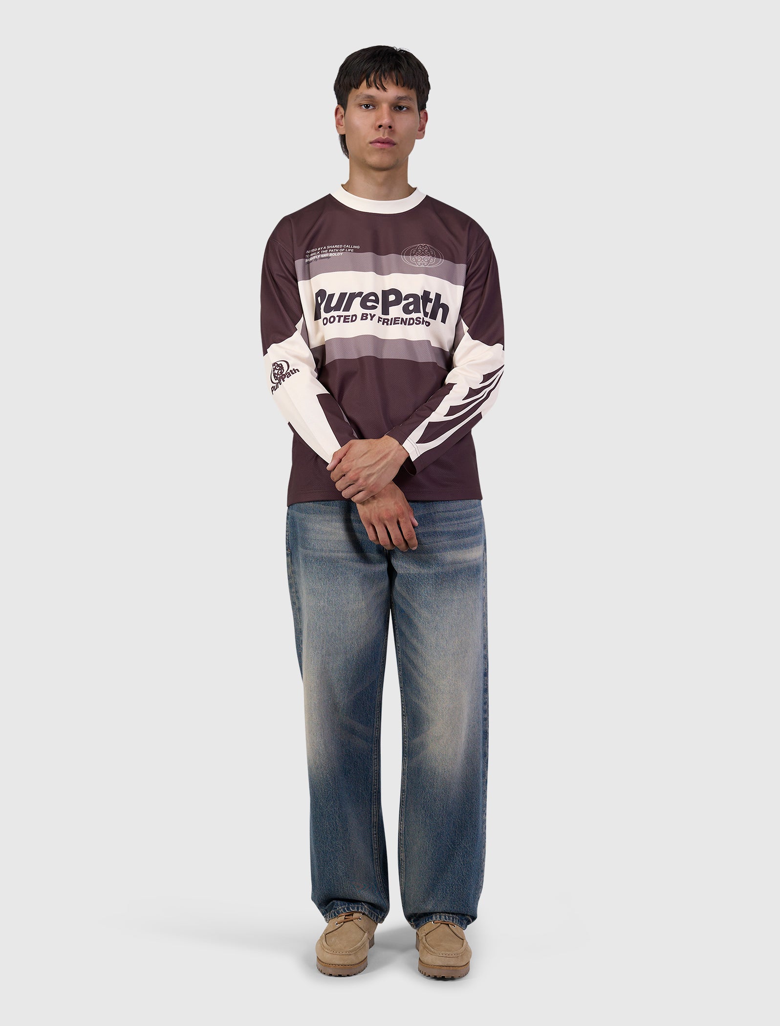 Cross Longsleeve Jersey | Dark Brown