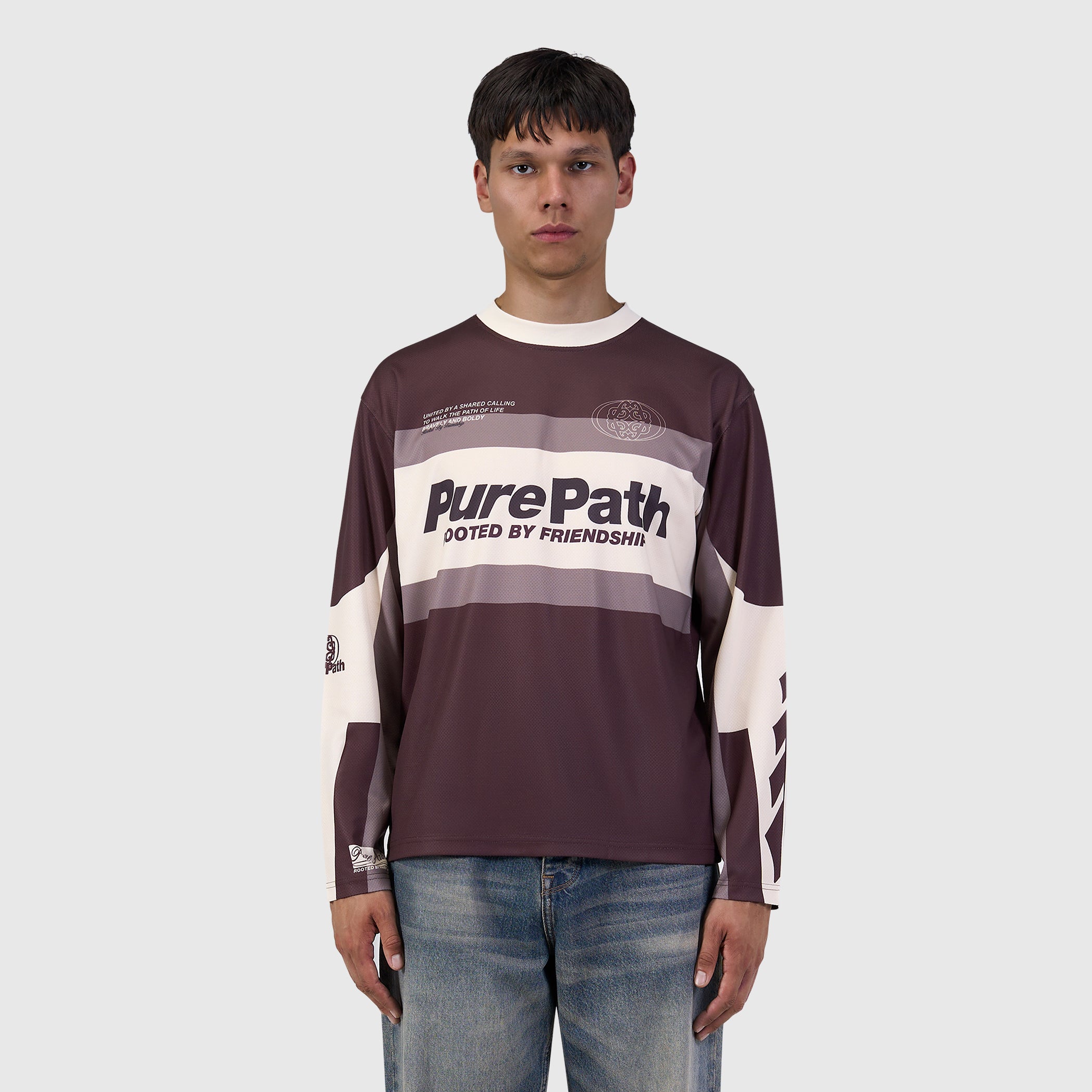 Cross Longsleeve Jersey | Dark Brown