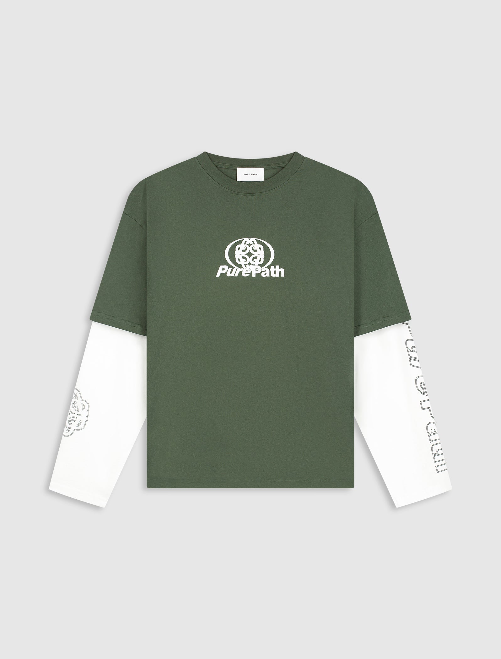 Double Layered Monogram Longsleeve T-shirt | Dark Army