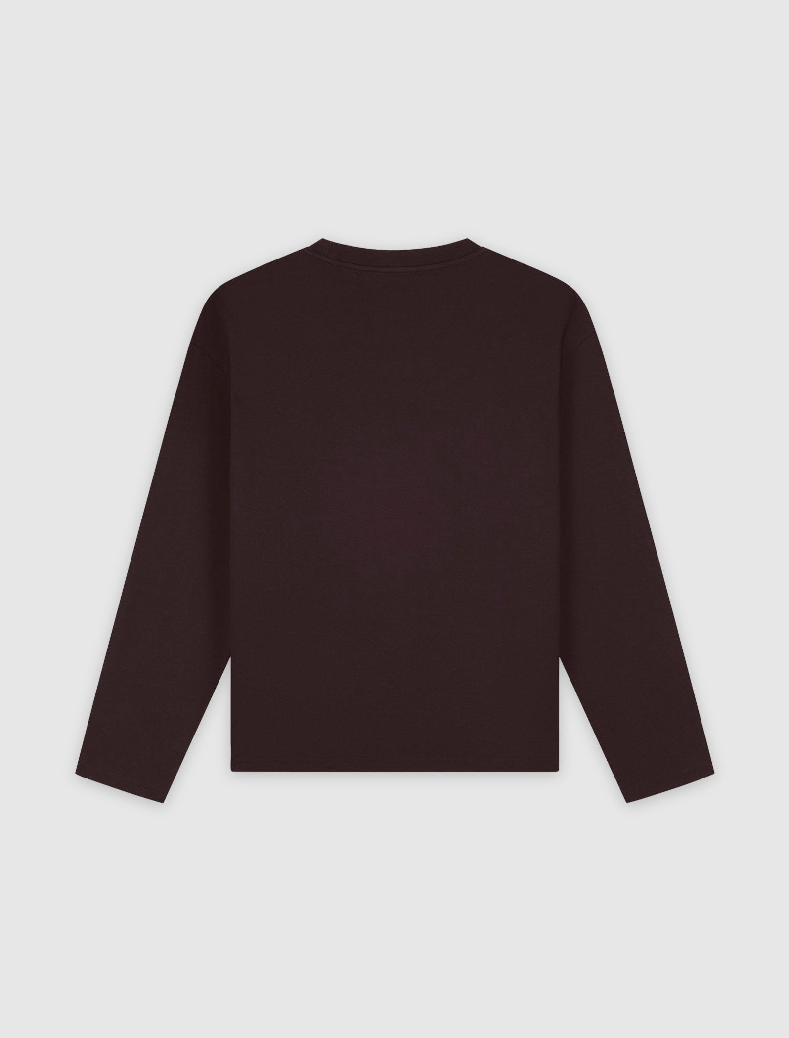 Emblem Badge Longsleeve T-shirt | Dark Brown