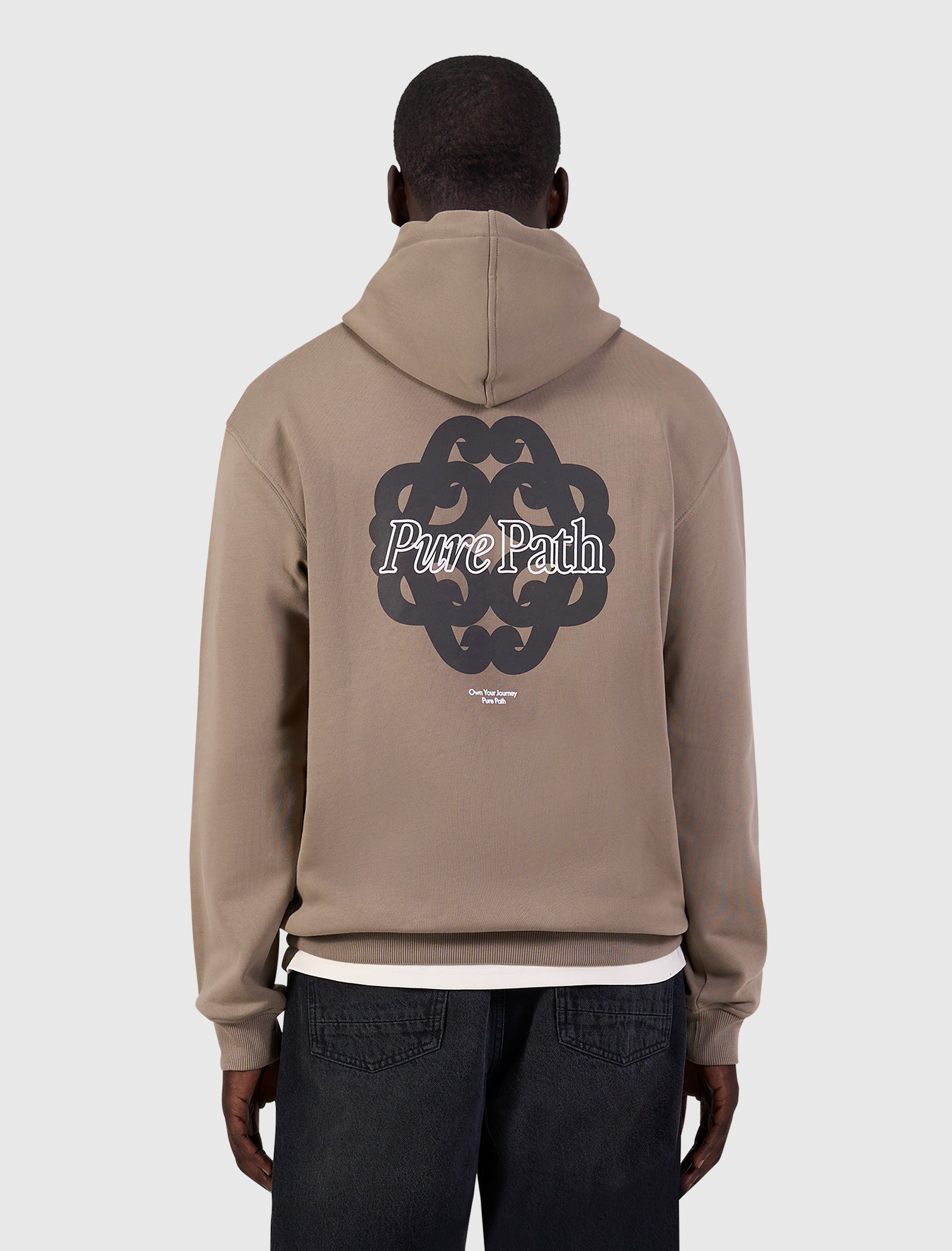 Bold Emblem Hoodie | Taupe