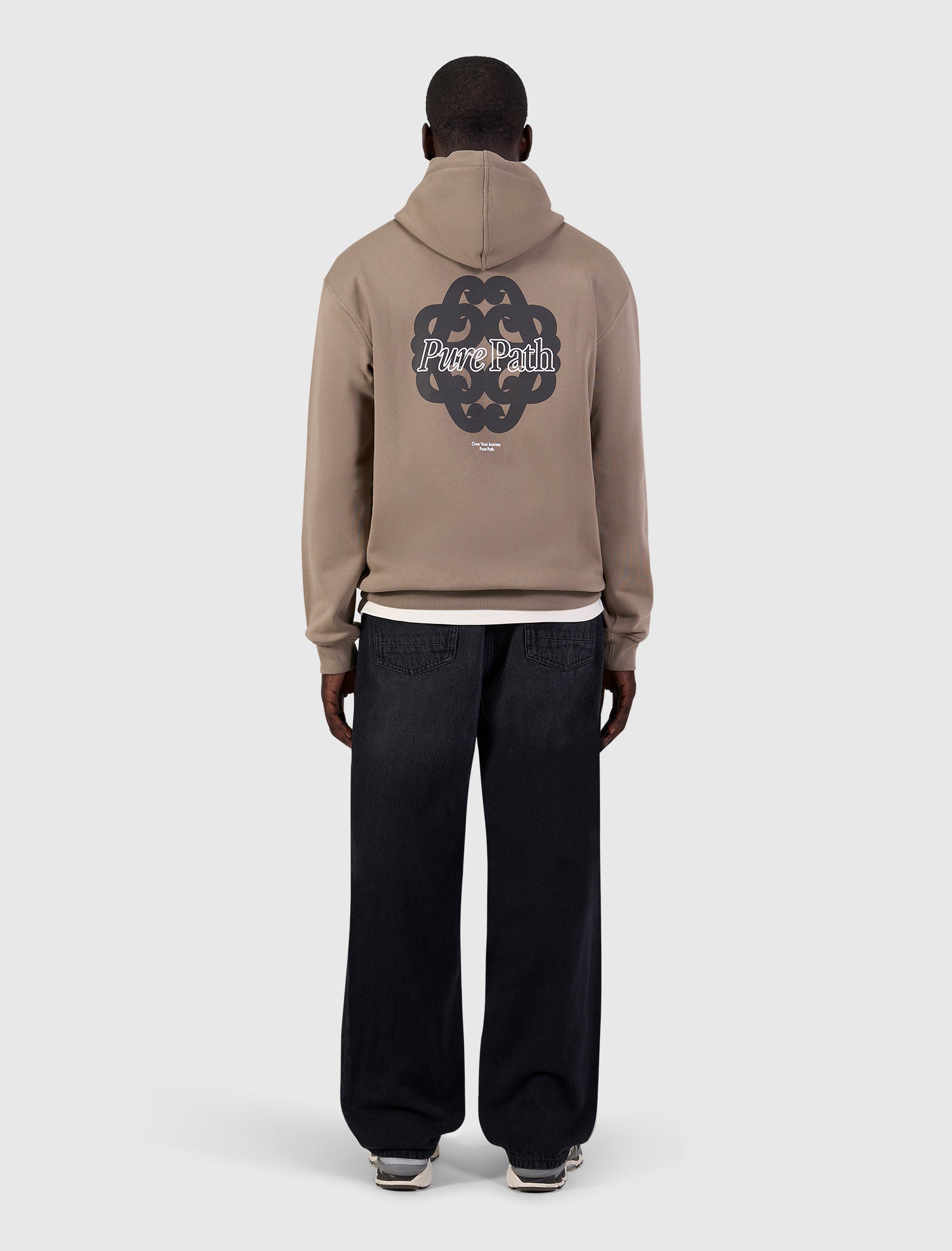 Bold Emblem Hoodie | Taupe