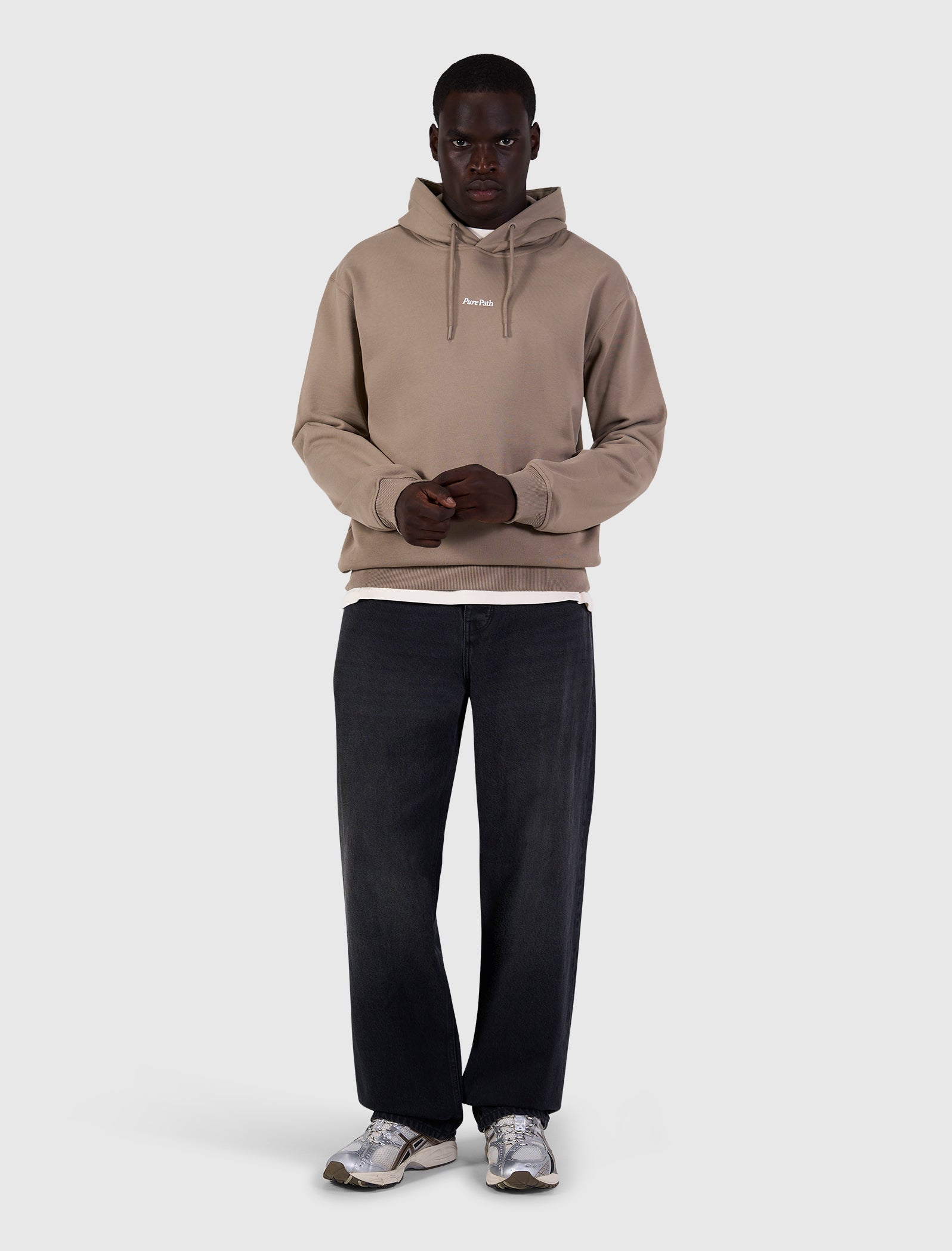 Bold Emblem Hoodie | Taupe