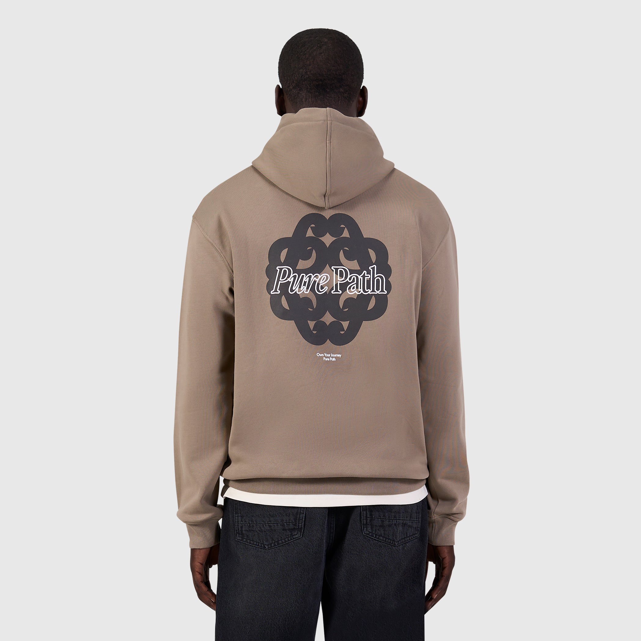 Bold Emblem Hoodie | Taupe