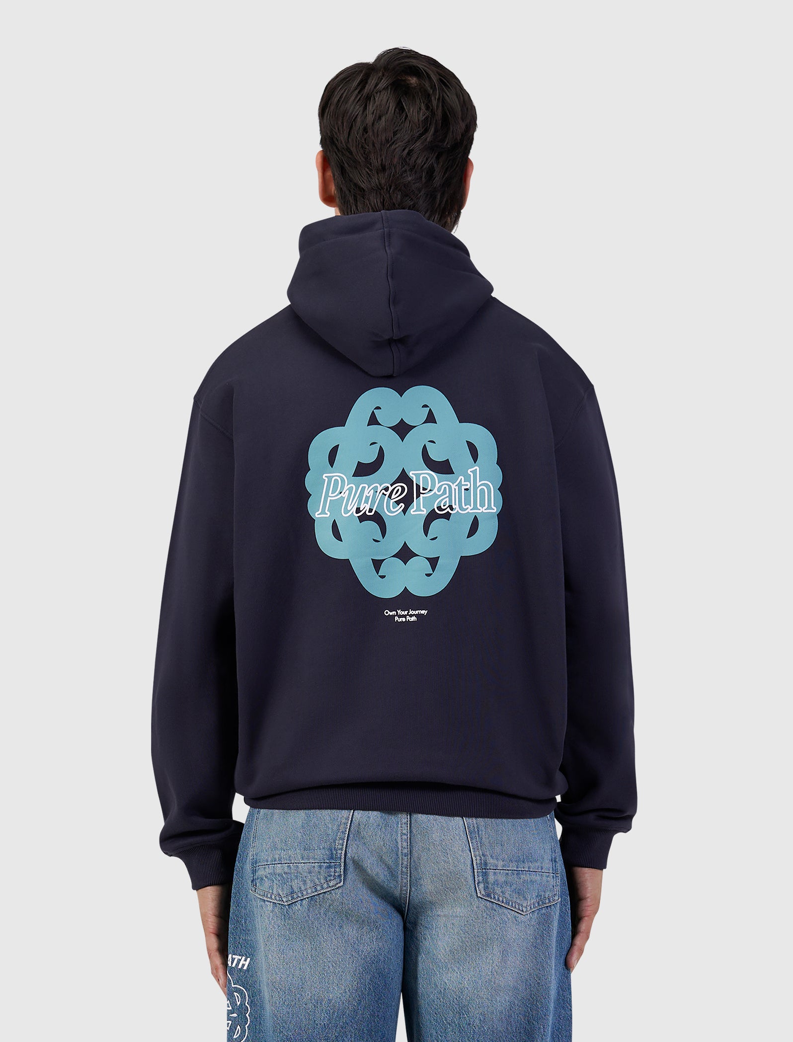 Bold Emblem Hoodie | Dark Navy