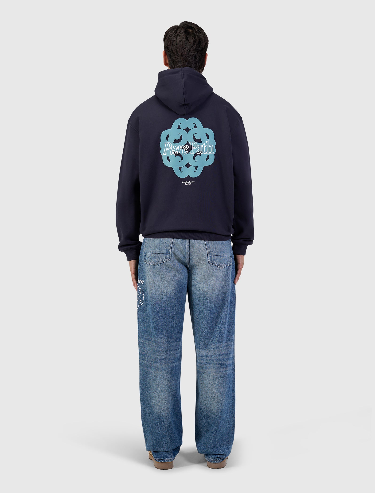 Bold Emblem Hoodie | Dark Navy