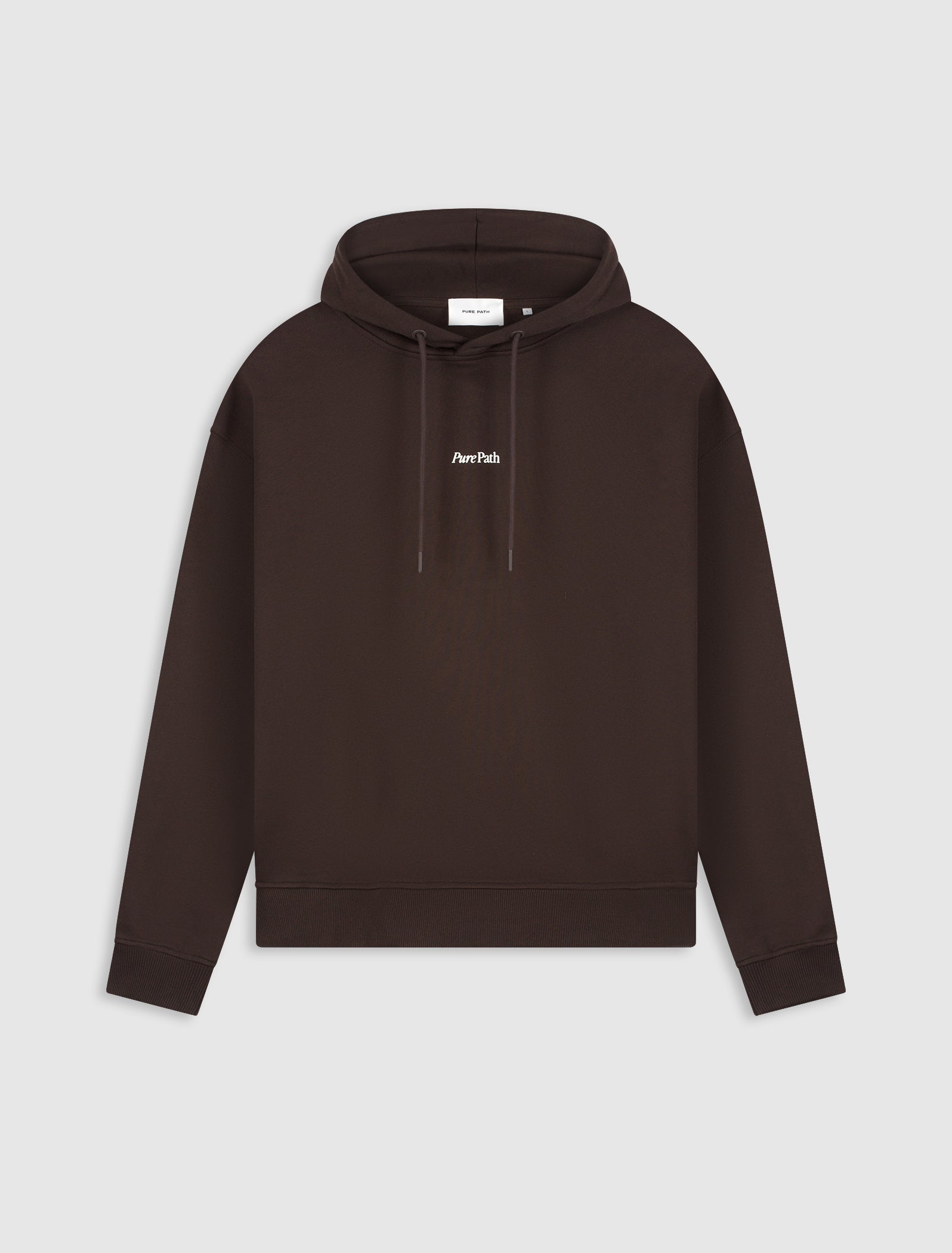 Bold Emblem Hoodie | Dark Brown