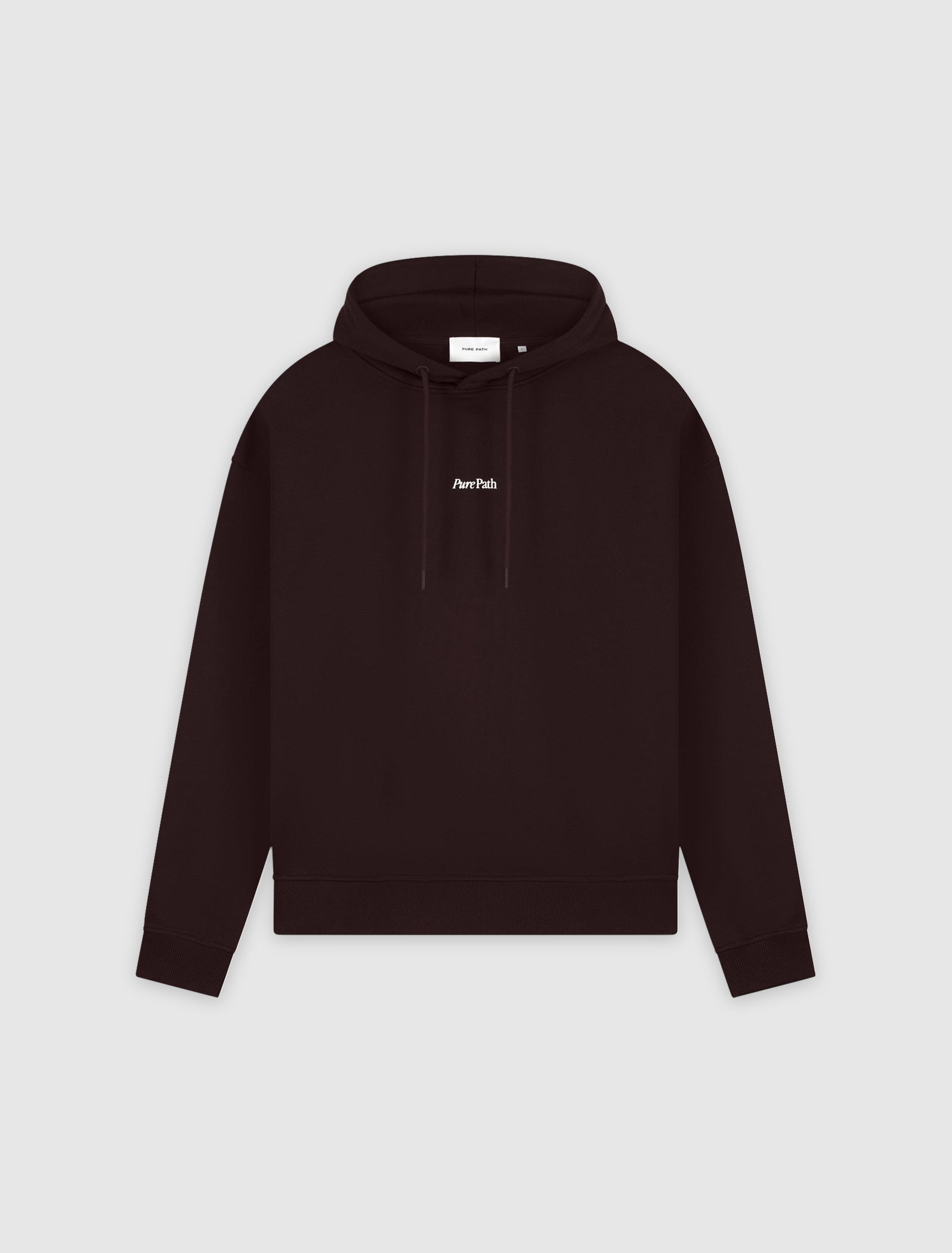 Bold Emblem Hoodie | Dark Brown