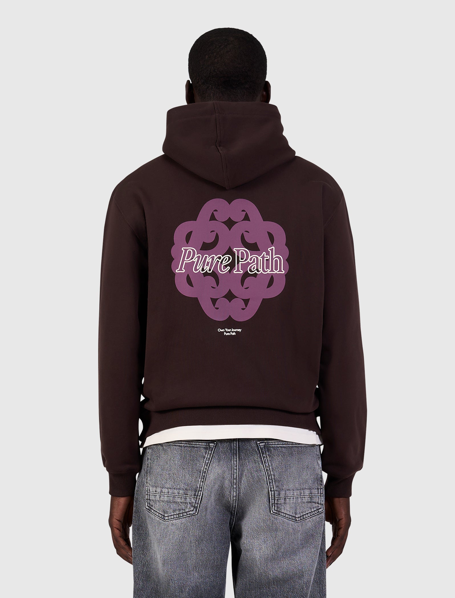 Bold Emblem Hoodie | Dark Brown