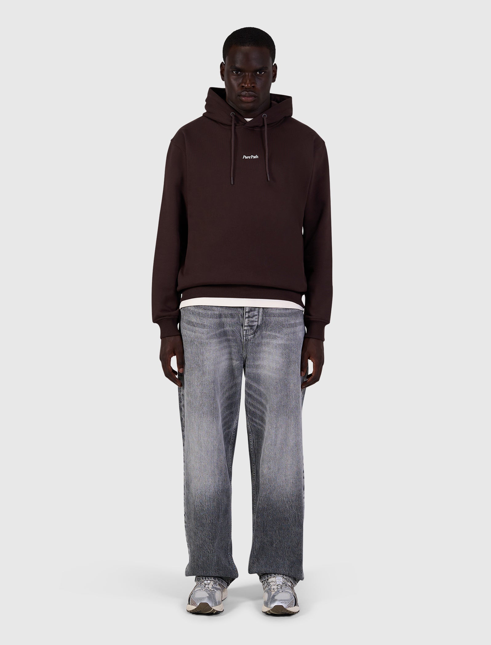 Bold Emblem Hoodie | Dark Brown