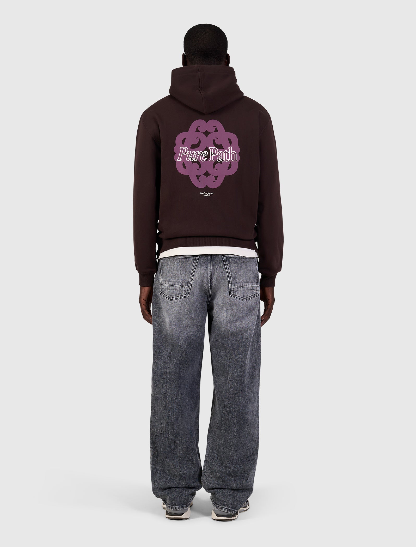 Bold Emblem Hoodie | Dark Brown