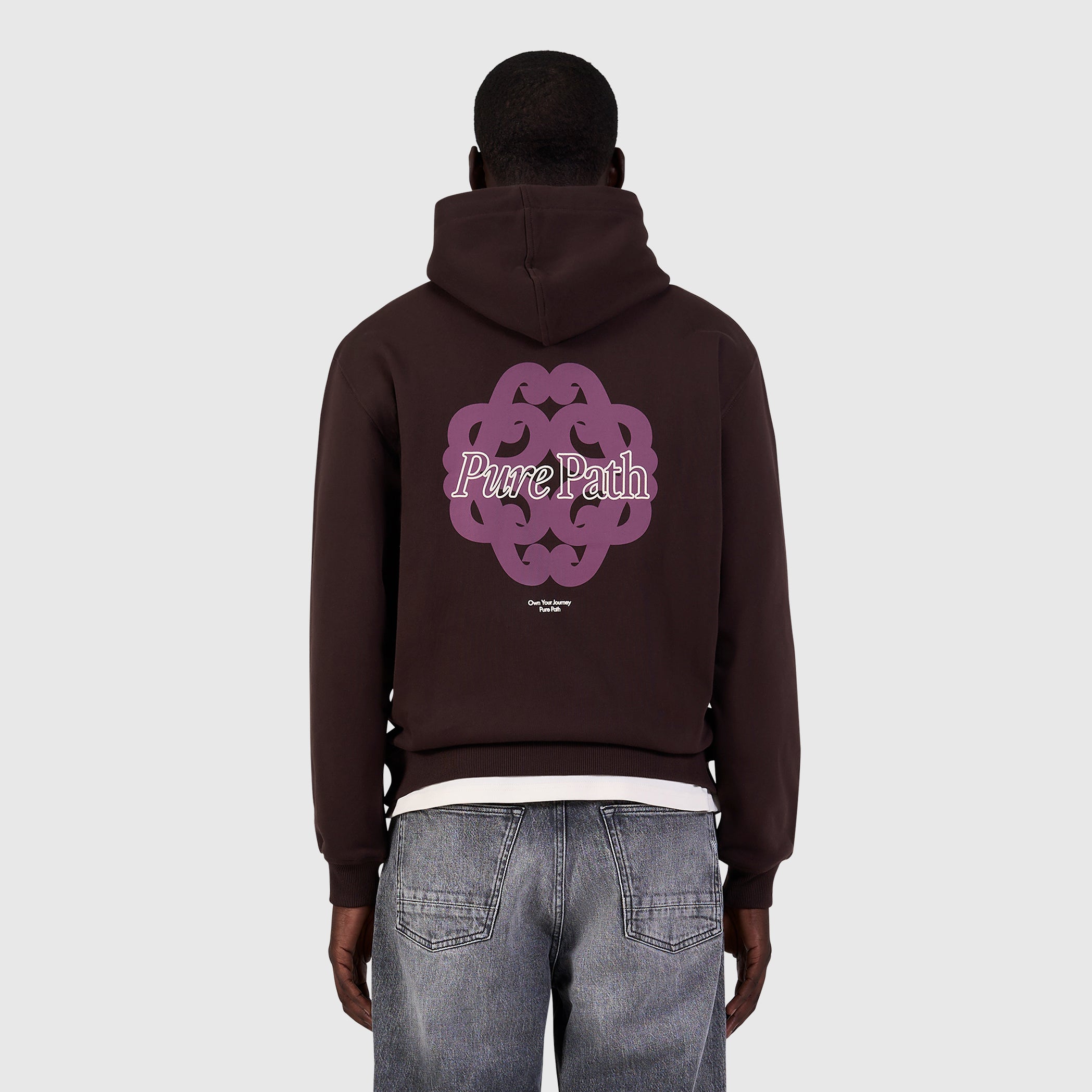 Bold Emblem Hoodie | Dark Brown