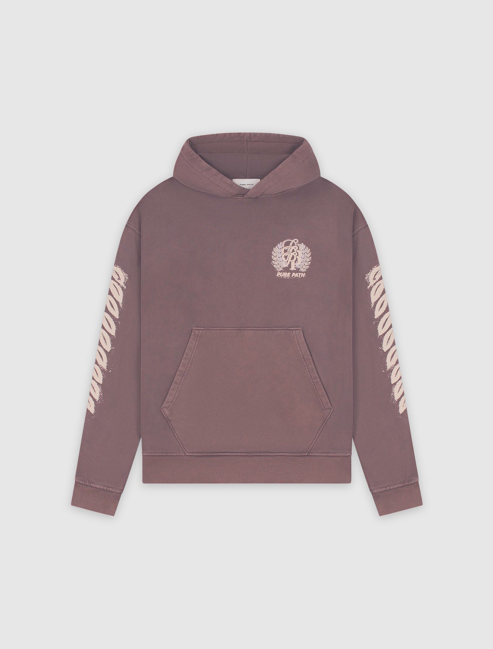 Faded Leaves Hoodie | Dark Brown