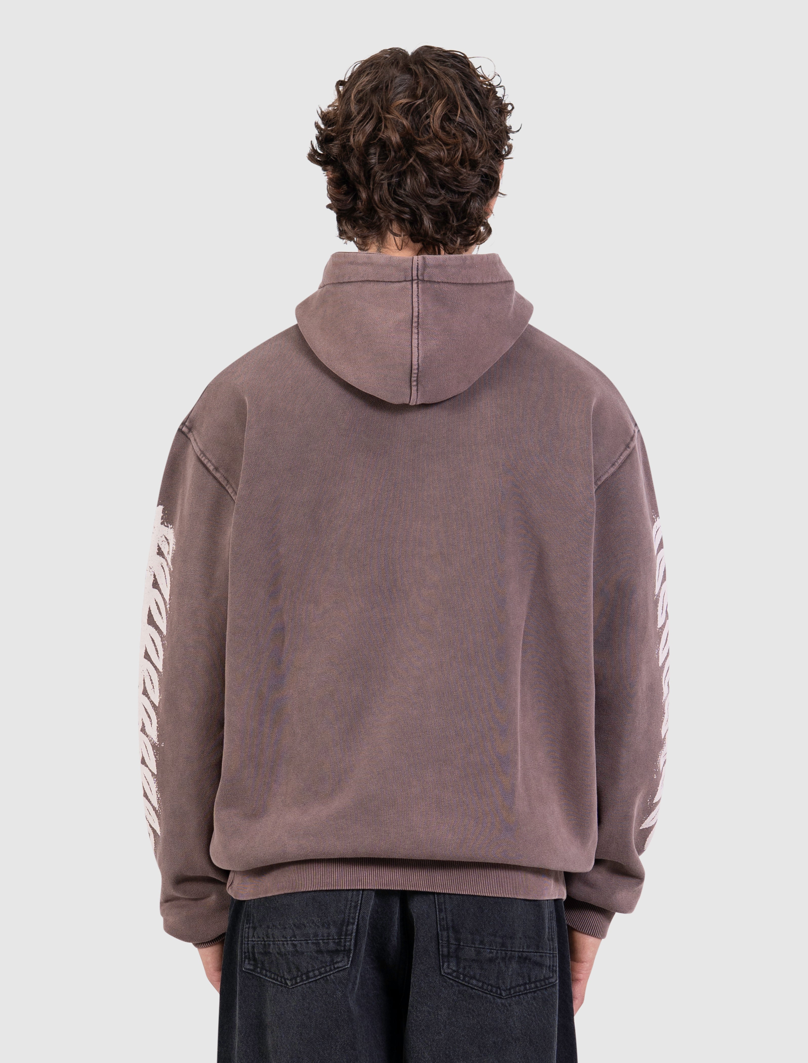 Faded Leaves Hoodie | Dark Brown