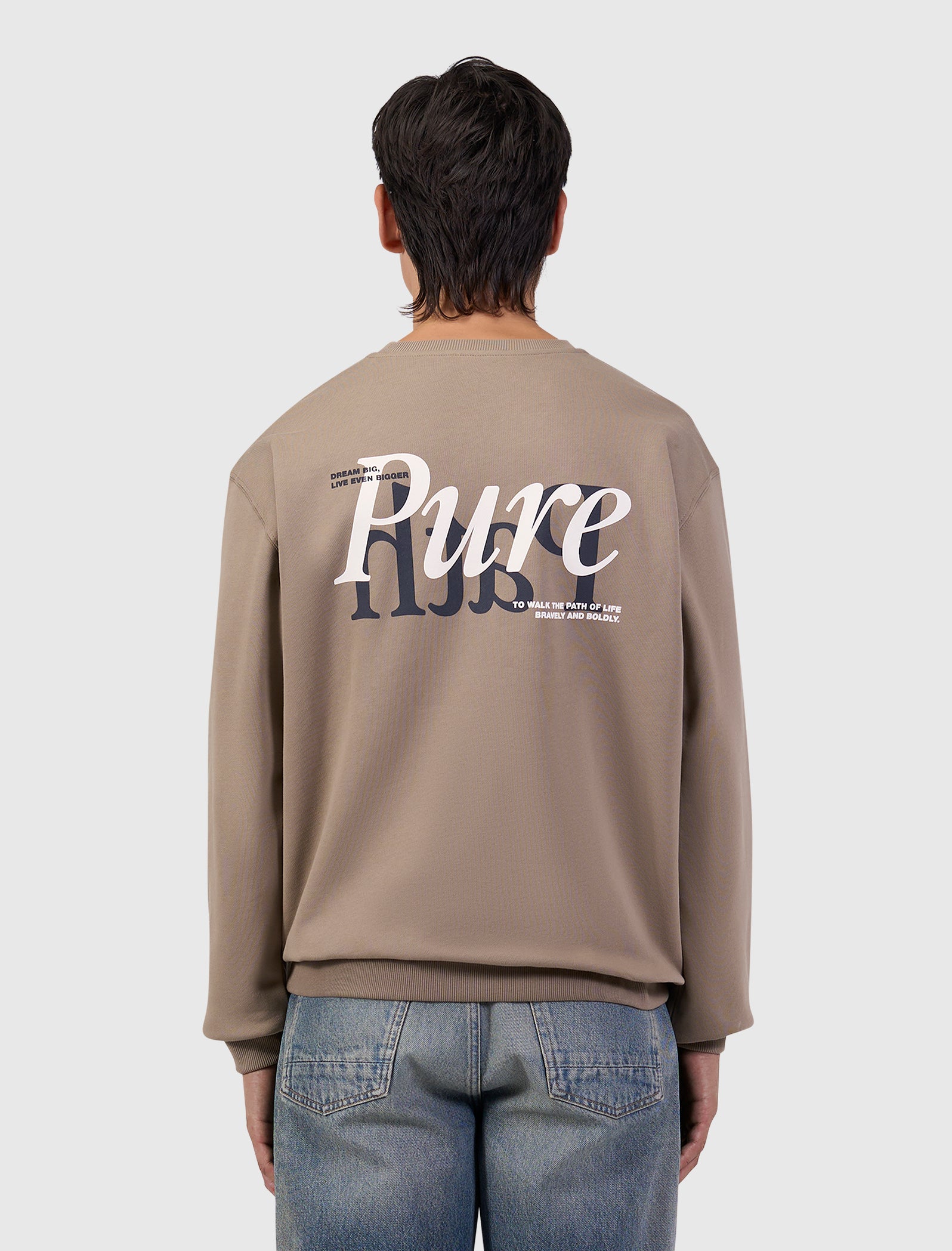 Mirror Logo Sweater | Taupe