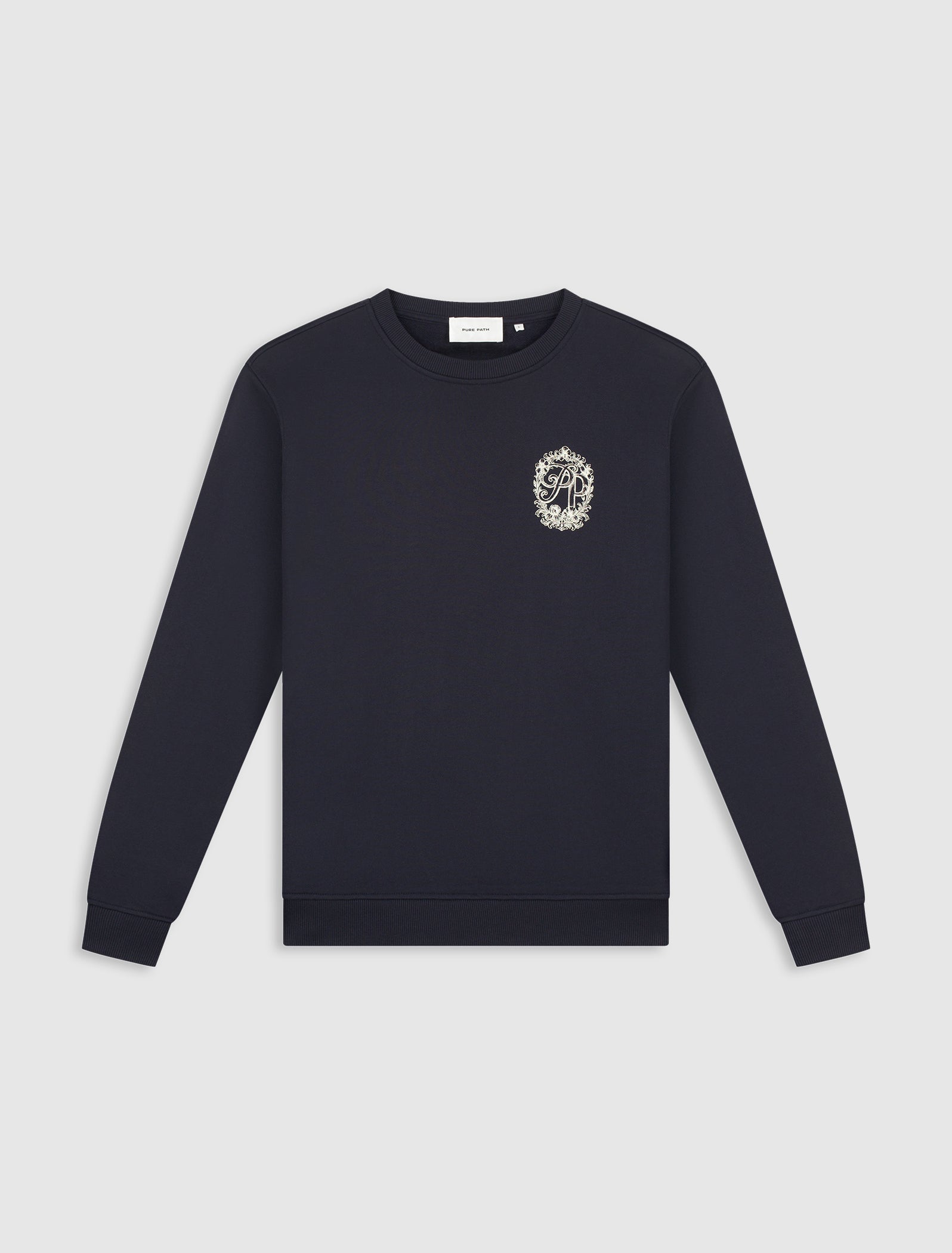 Vintage Floral Sweater | Dark Navy