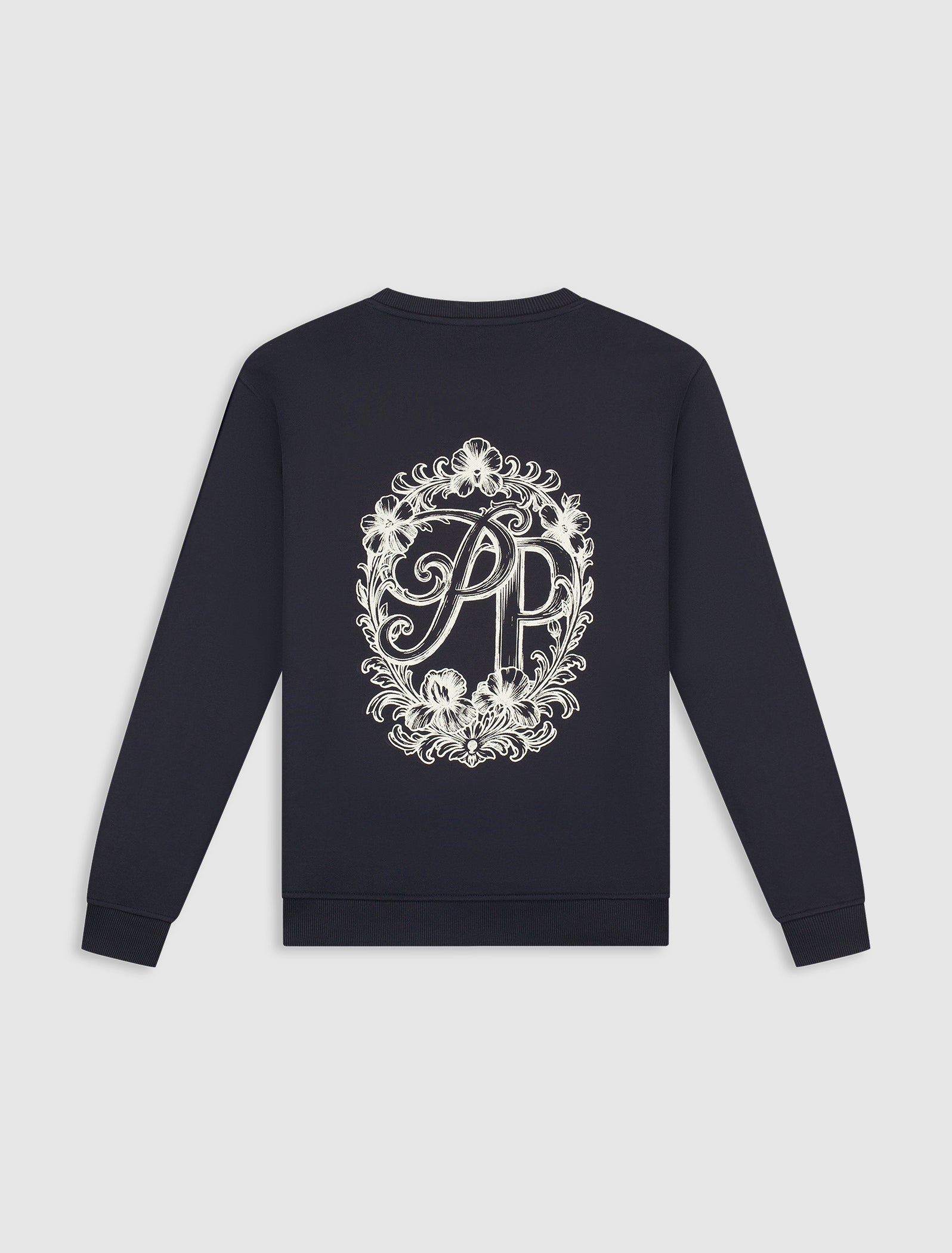 Vintage Floral Sweater | Dark Navy