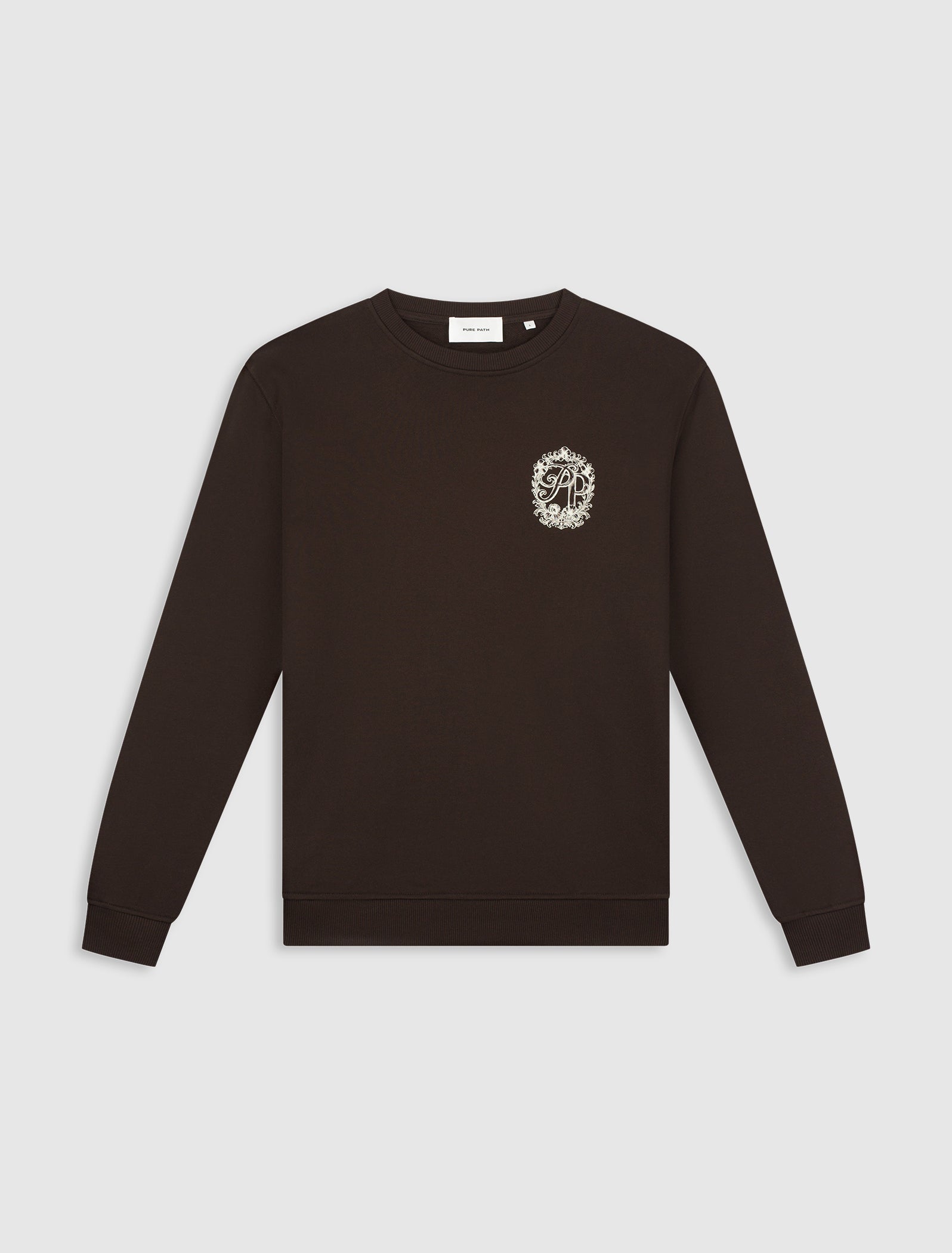 Vintage Floral Sweater | Dark Brown