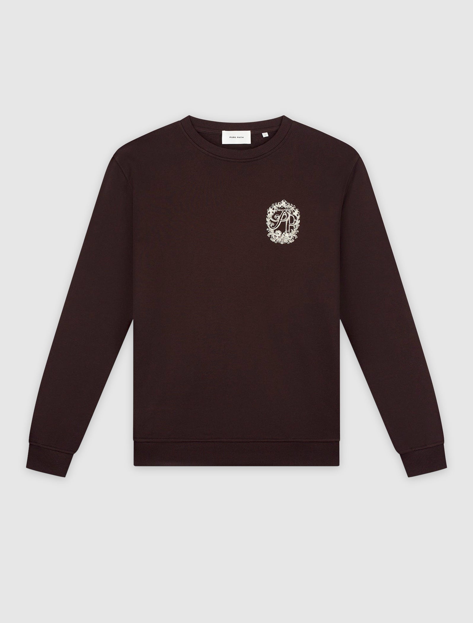 Vintage Floral Sweater | Dark Brown