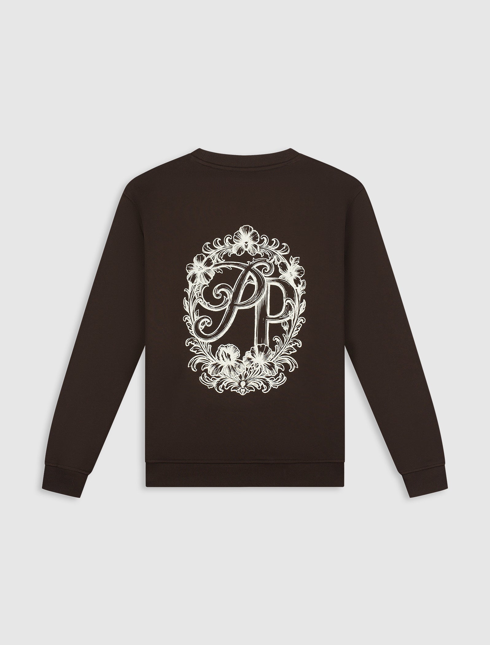 Vintage Floral Sweater | Dark Brown