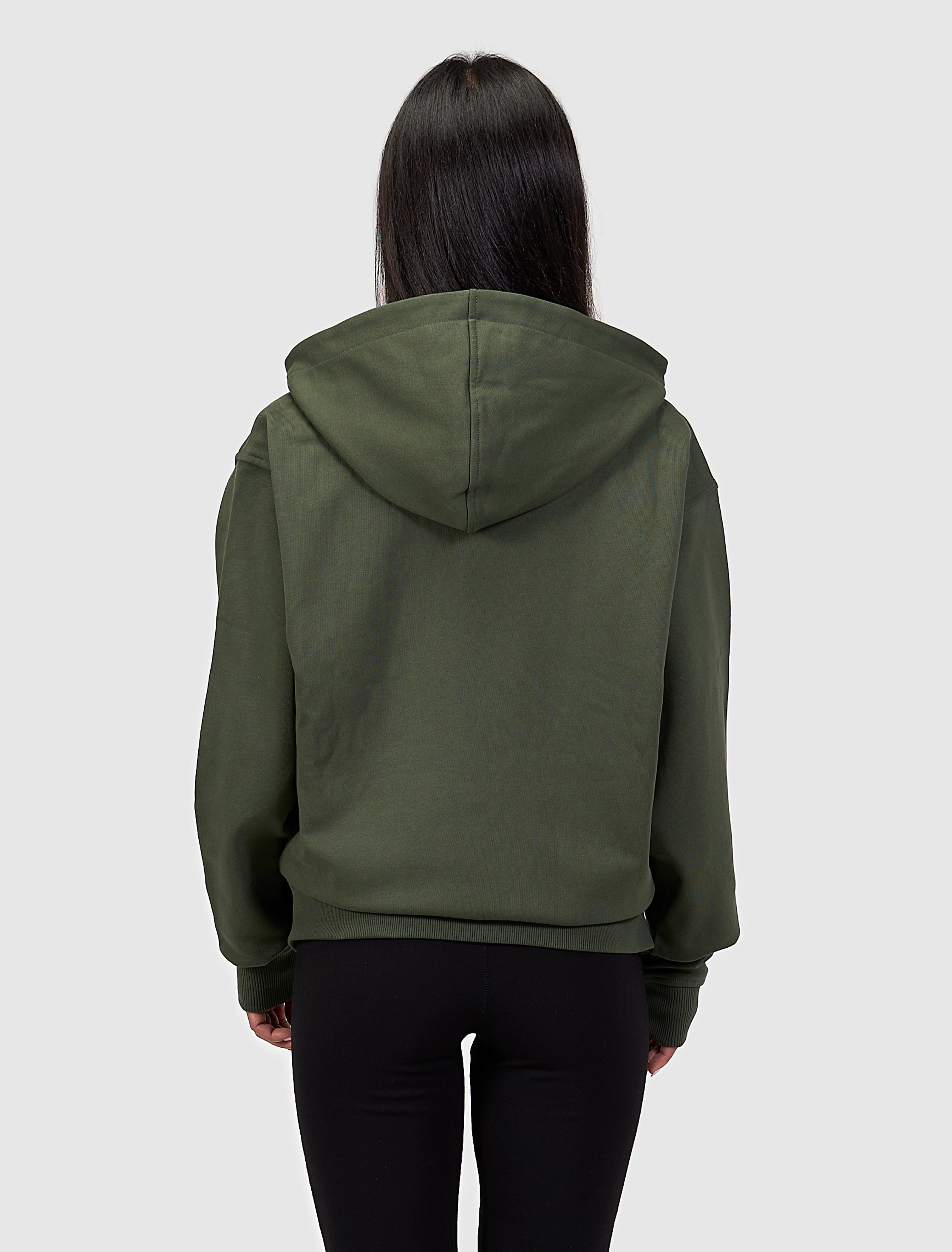 Two Way Full-zip Monogram Hoodie | Dark Army