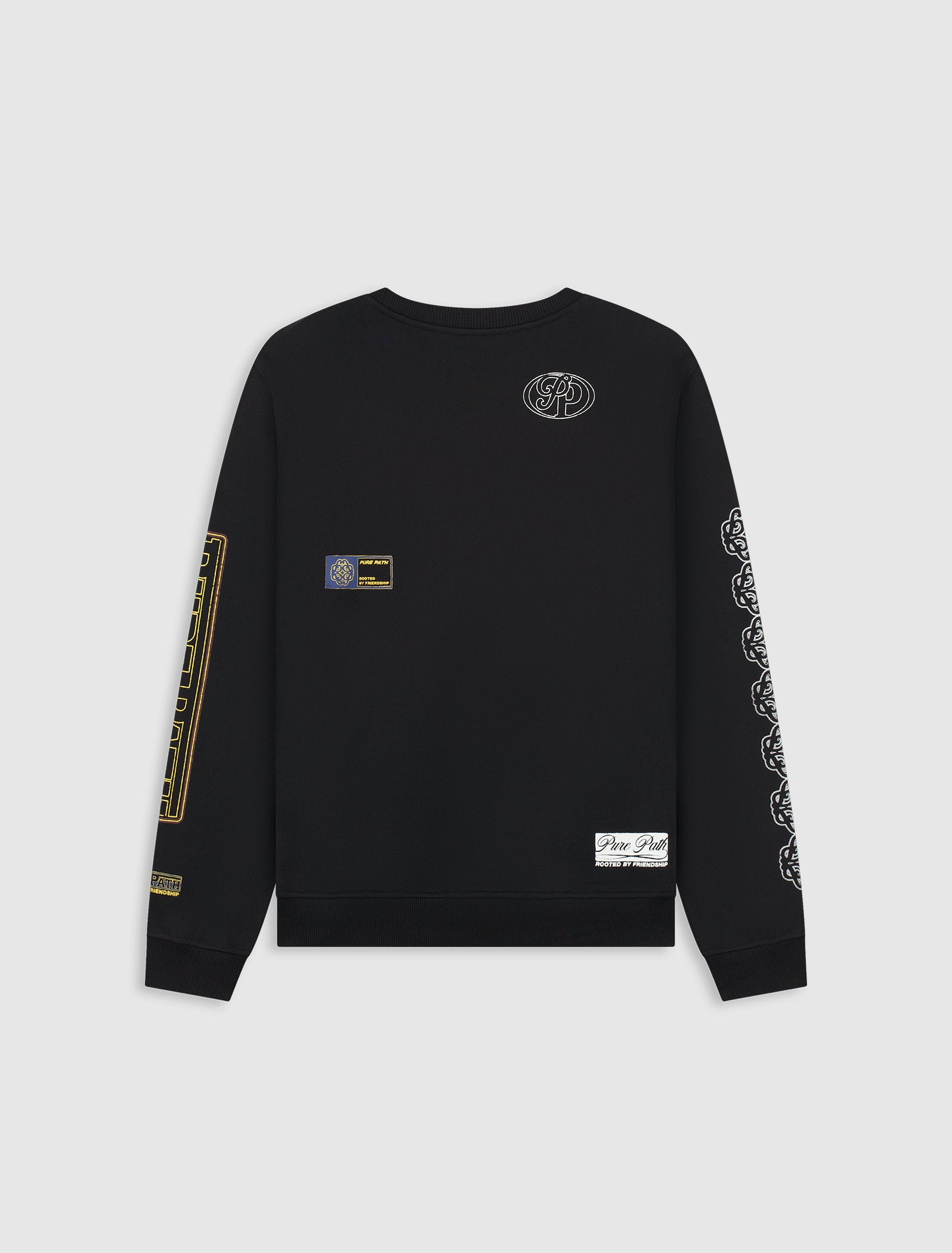 Rooted By Friendship Crest Sweater | Black